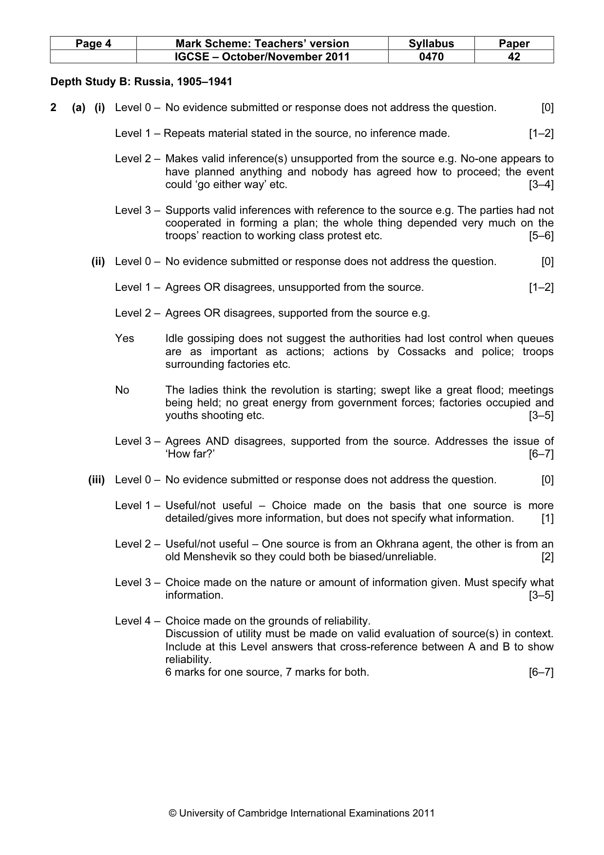 Mark scheme, page 4 of 17