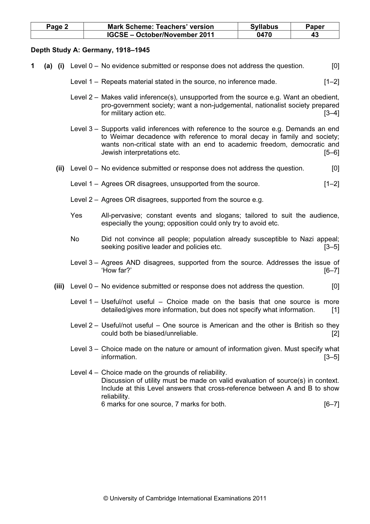 Mark scheme, page 2 of 19