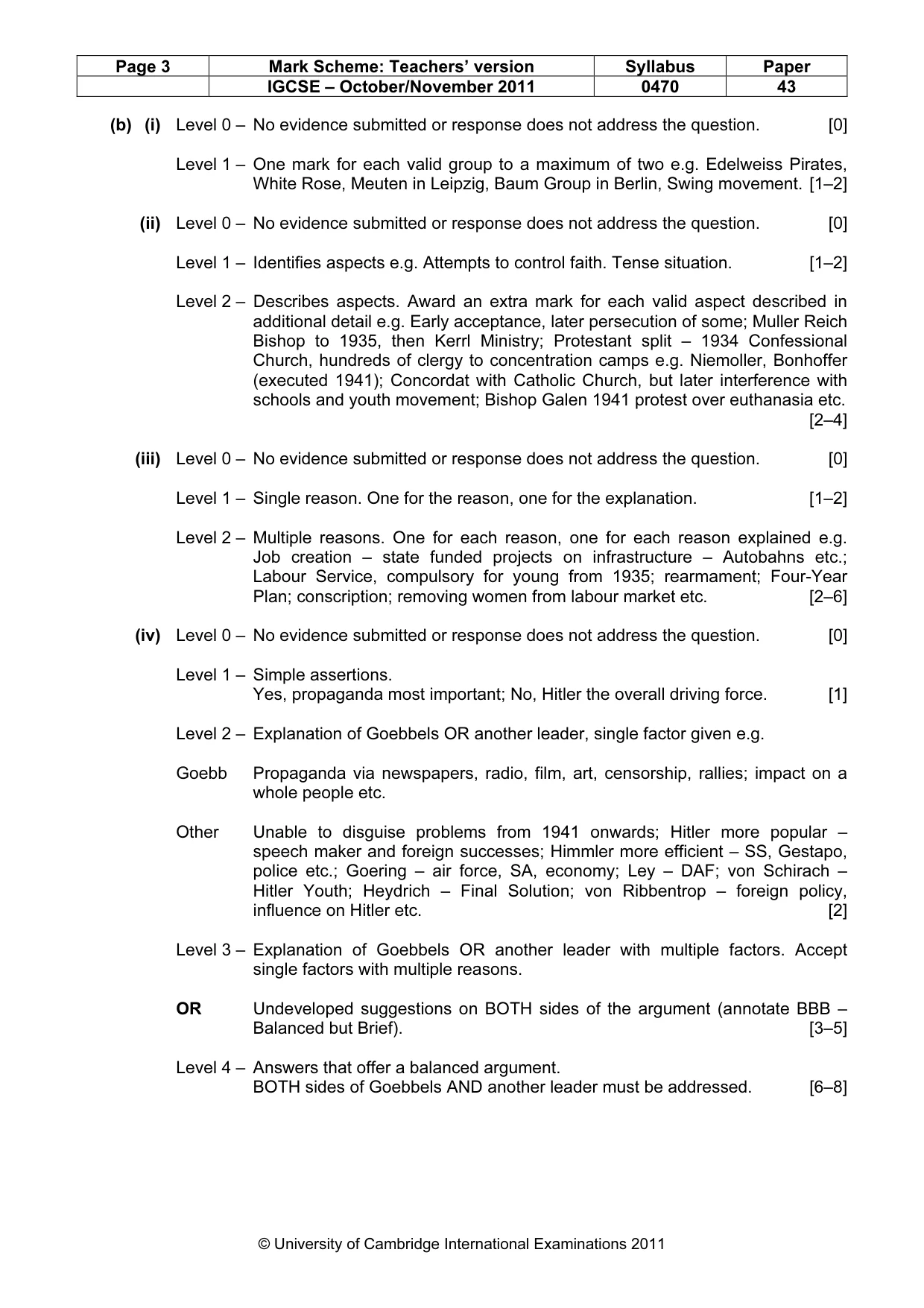 Mark scheme, page 3 of 19