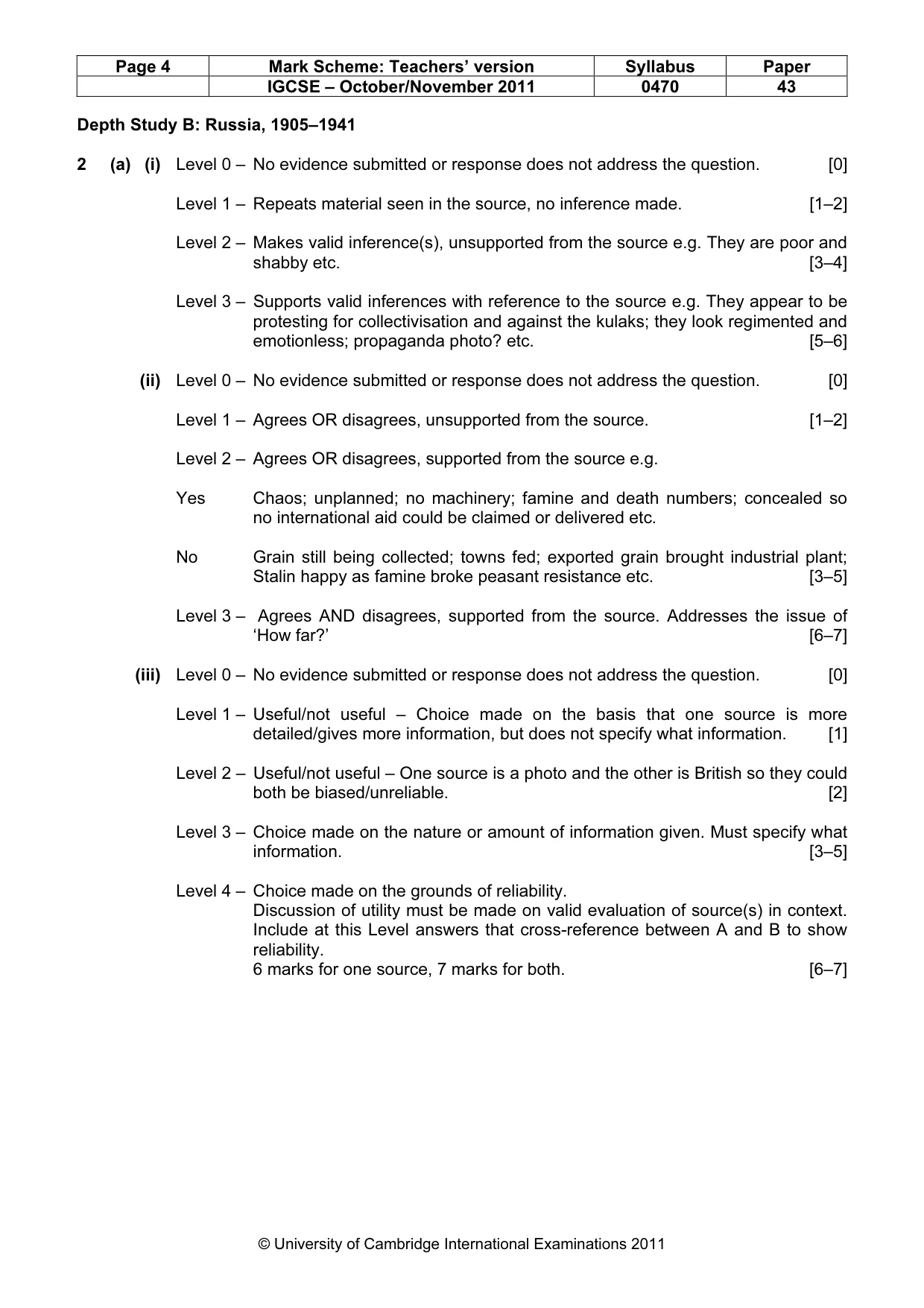 Mark scheme, page 4 of 19