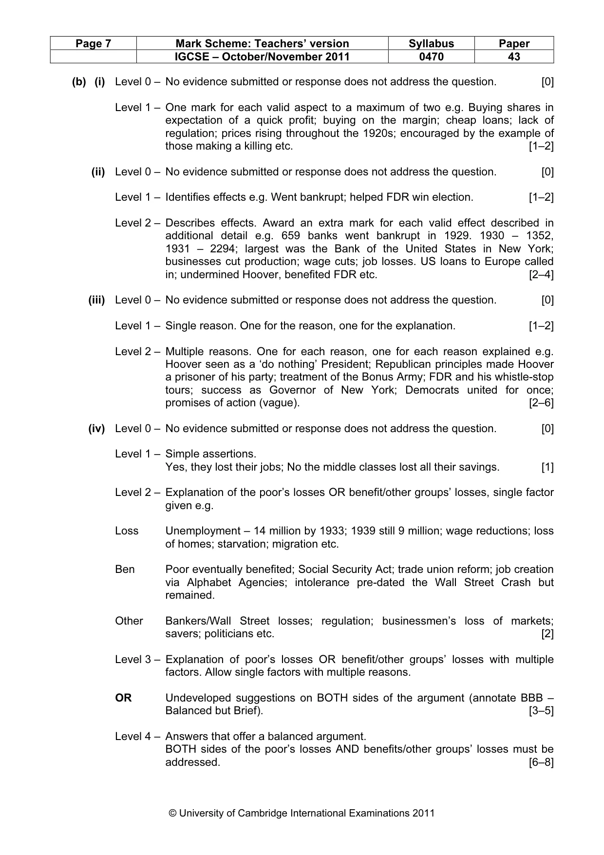 Mark scheme, page 7 of 19