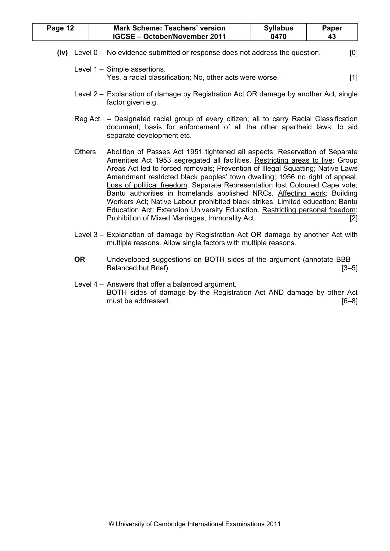 Mark scheme, page 12 of 19