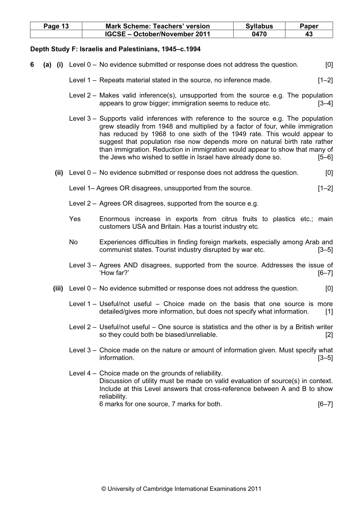 Mark scheme, page 13 of 19