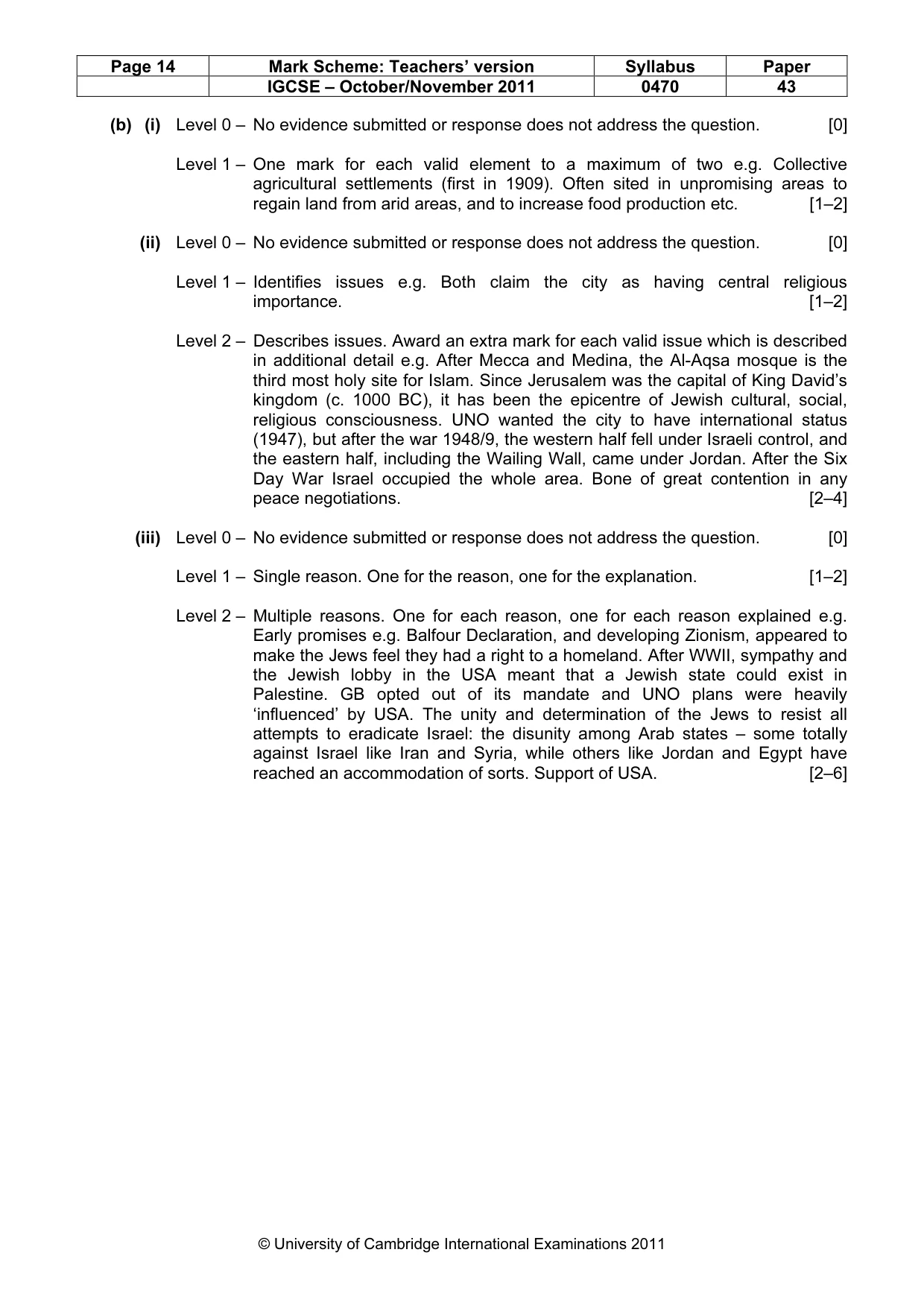 Mark scheme, page 14 of 19