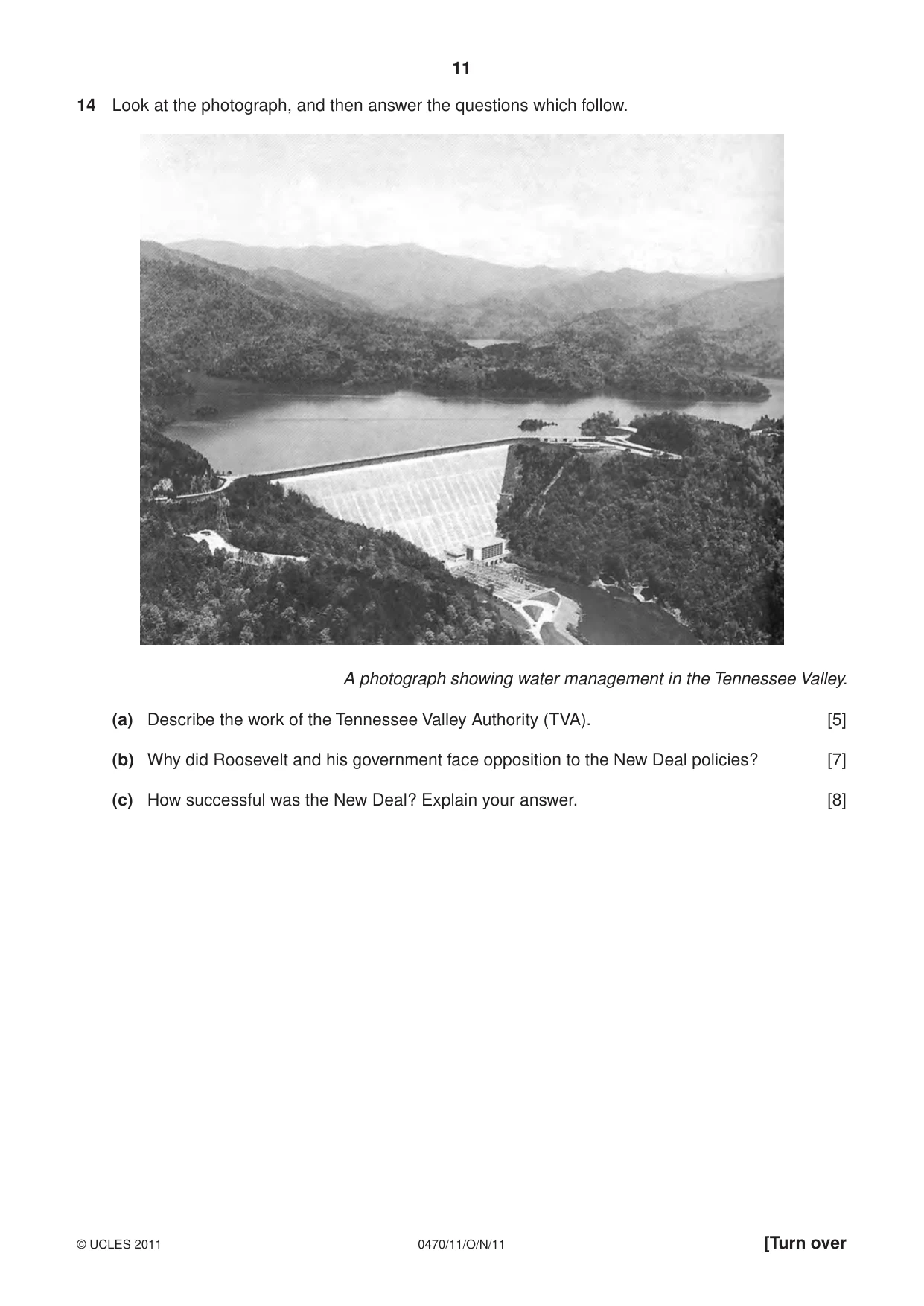 Cambridge IGCSE History 0470 2011 Oct/Nov Paper 1 · Variant 1 question paper, page 11 of 20