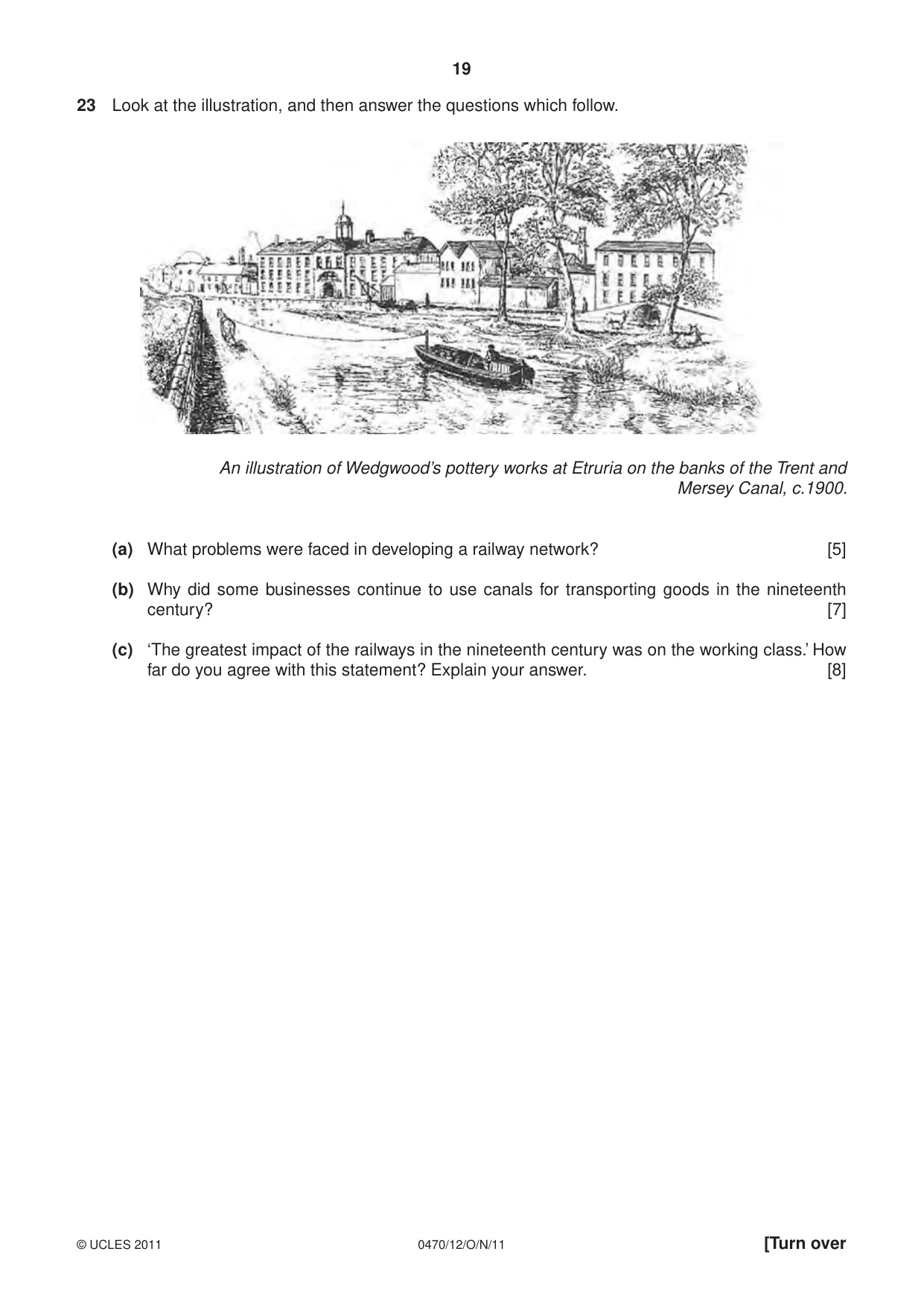 Cambridge IGCSE History 0470 2011 Oct/Nov Paper 1 · Variant 2 question paper, page 19 of 20