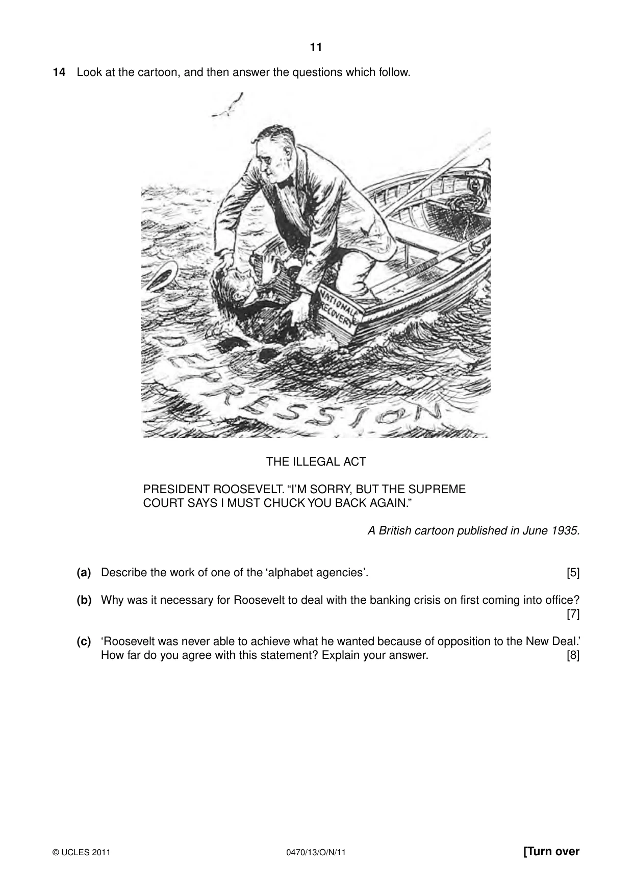 Cambridge IGCSE History 0470 2011 Oct/Nov Paper 1 · Variant 3 question paper, page 11 of 20