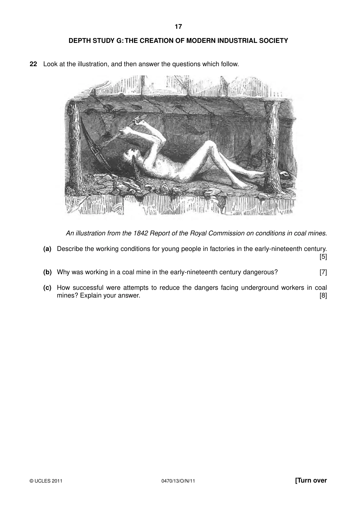Cambridge IGCSE History 0470 2011 Oct/Nov Paper 1 · Variant 3 question paper, page 17 of 20