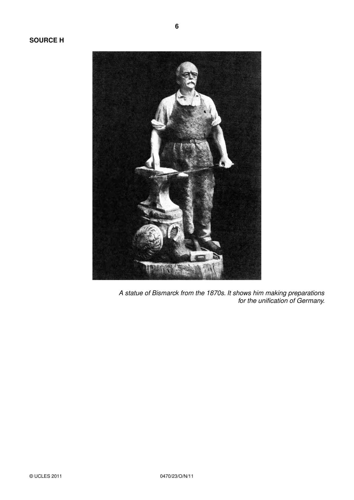 Cambridge IGCSE History 0470 2011 Oct/Nov Paper 2 · Variant 3 question paper, page 6 of 16