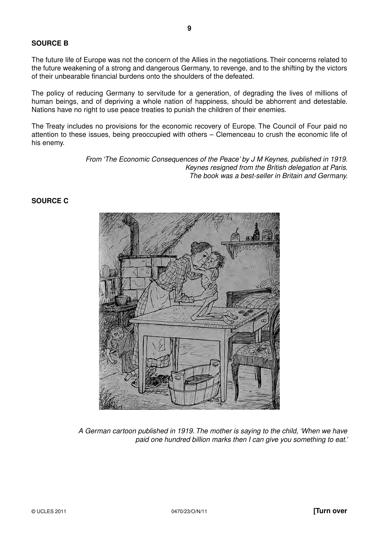 Cambridge IGCSE History 0470 2011 Oct/Nov Paper 2 · Variant 3 question paper, page 9 of 16