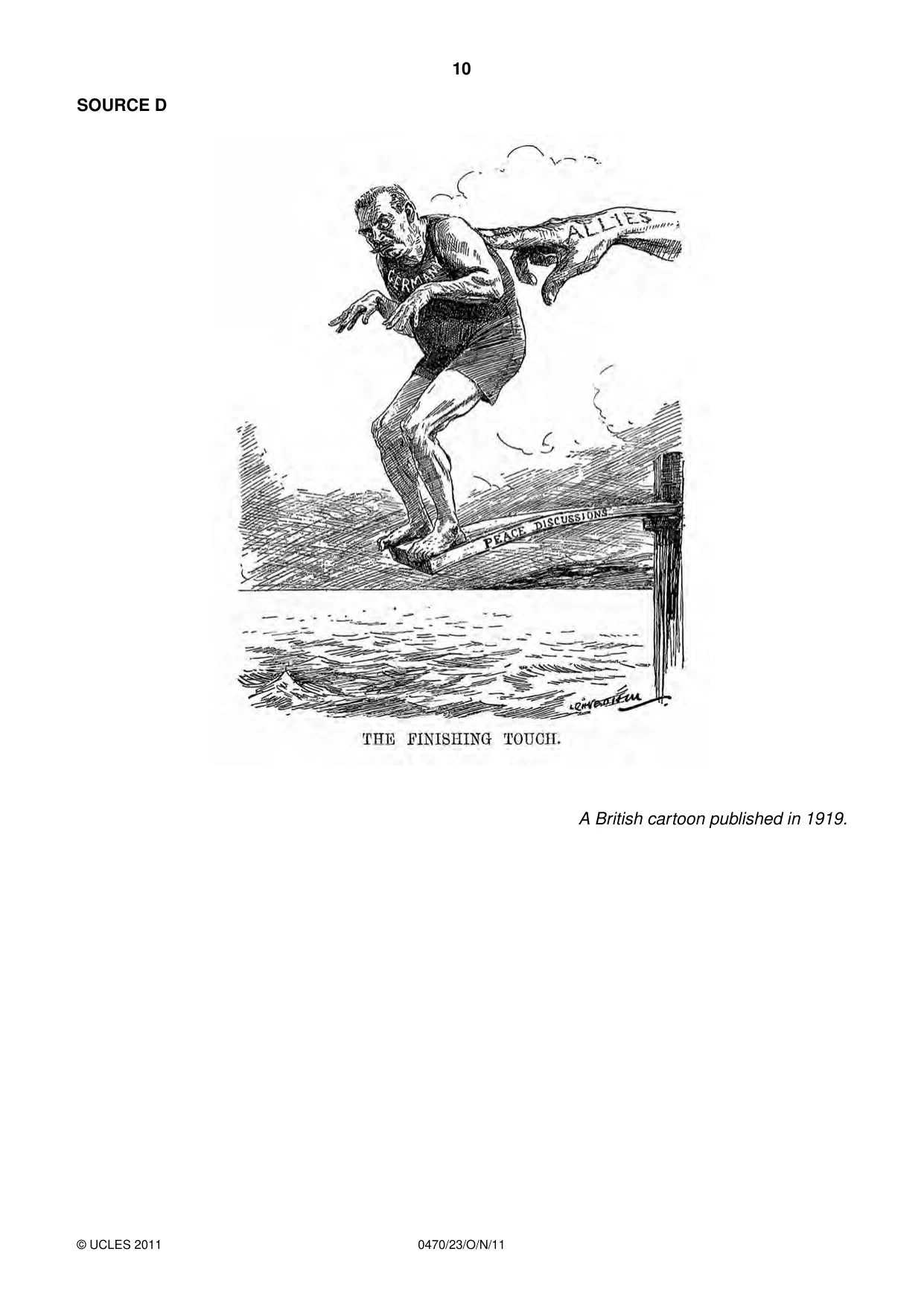 Cambridge IGCSE History 0470 2011 Oct/Nov Paper 2 · Variant 3 question paper, page 10 of 16