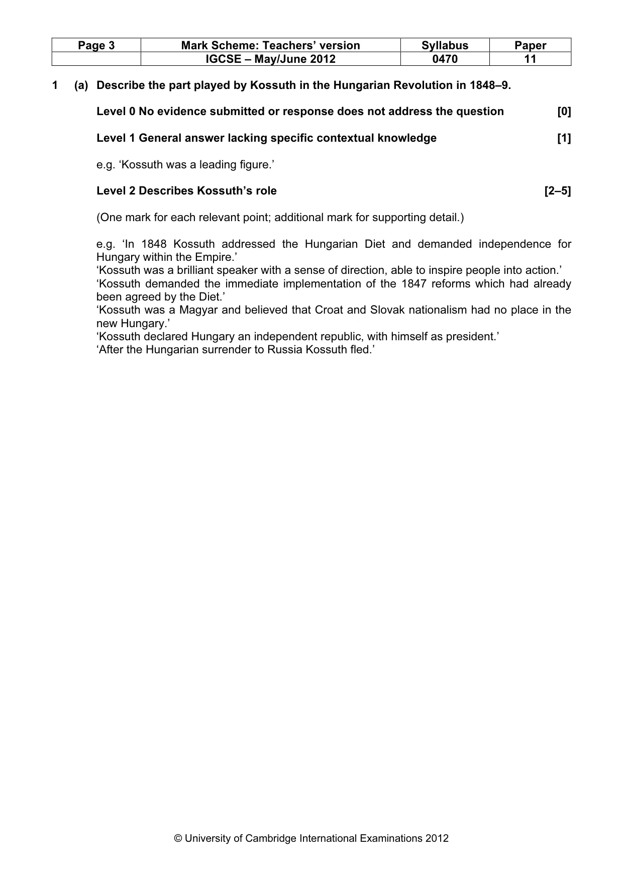 Mark scheme, page 3 of 77