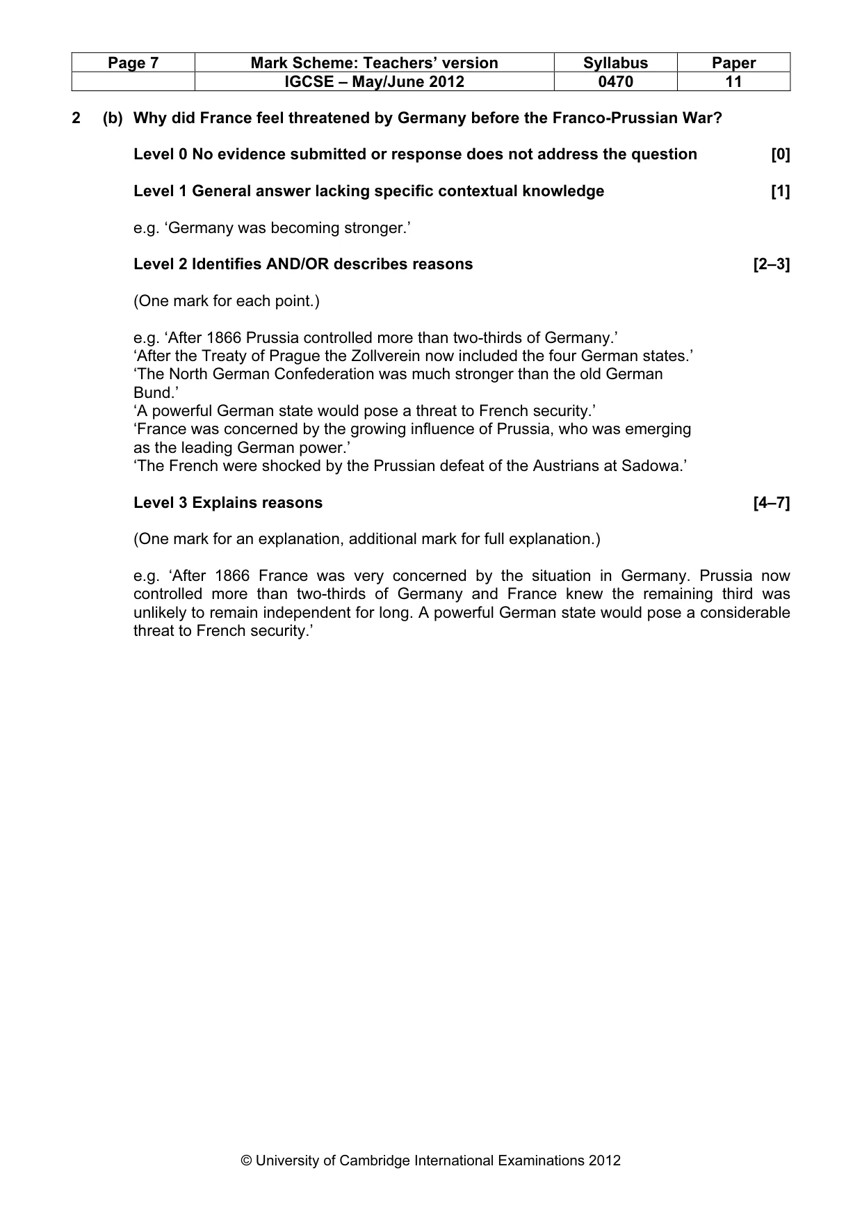 Mark scheme, page 7 of 77