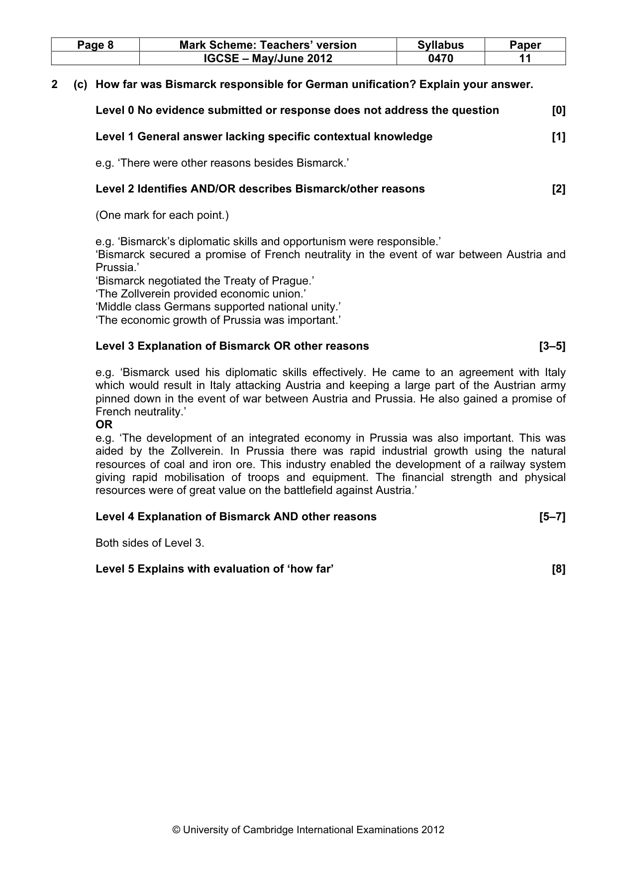 Mark scheme, page 8 of 77