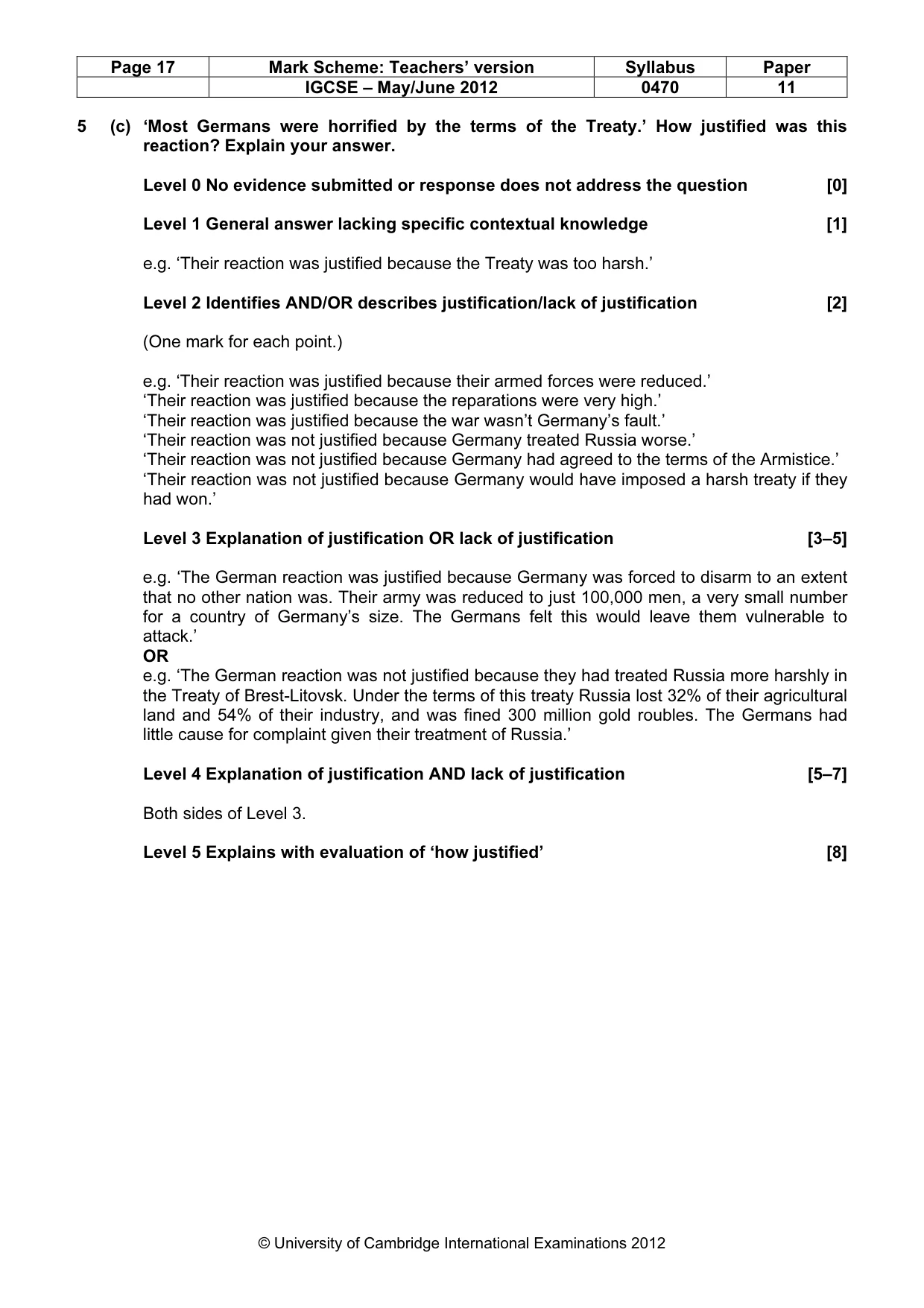 Mark scheme, page 17 of 77