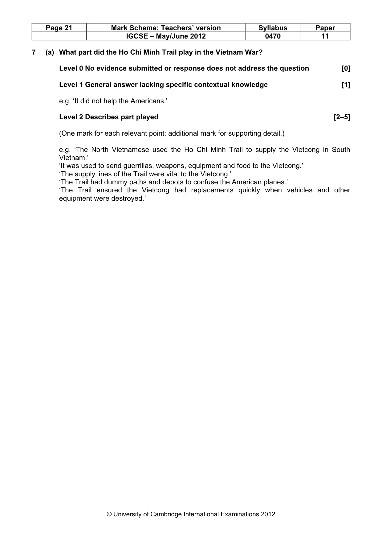 Mark scheme, page 21 of 77
