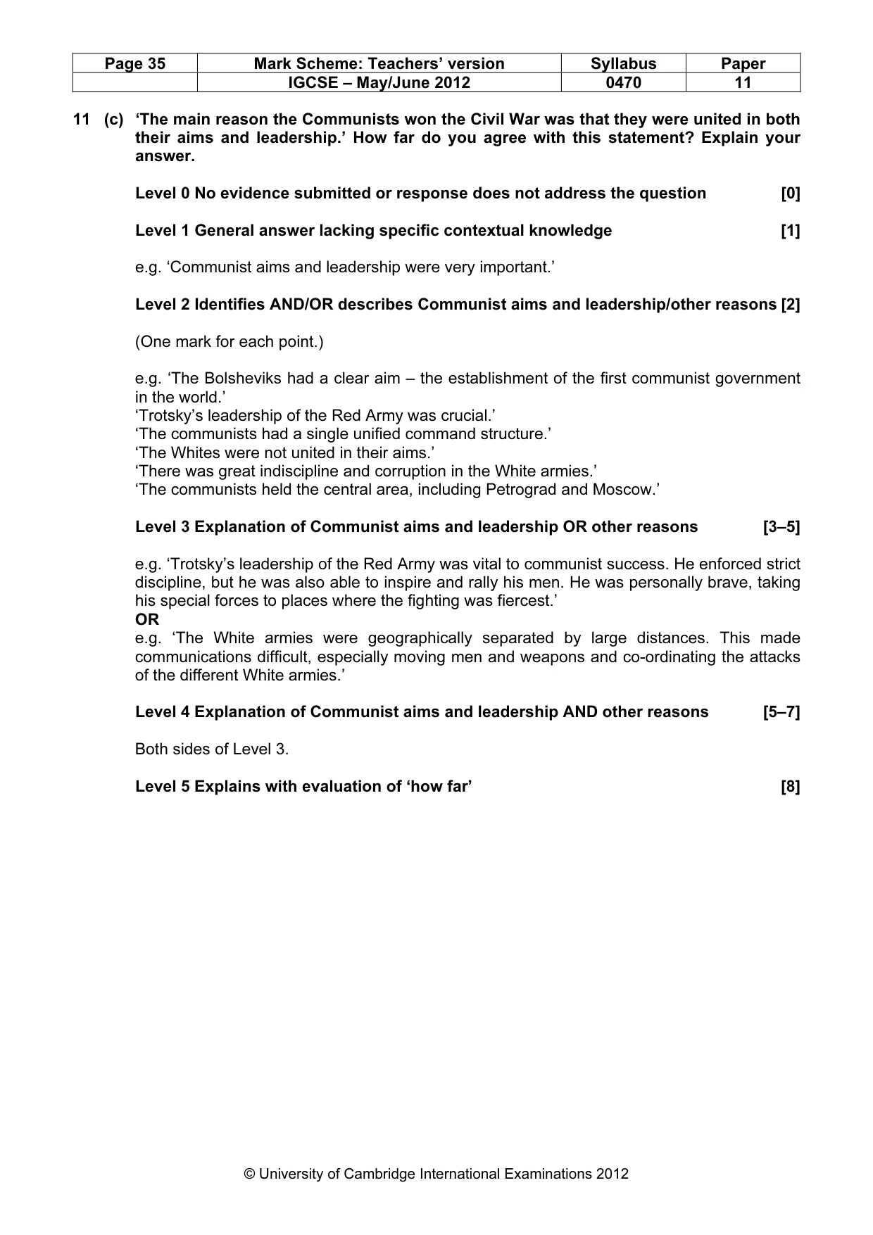 Mark scheme, page 35 of 77