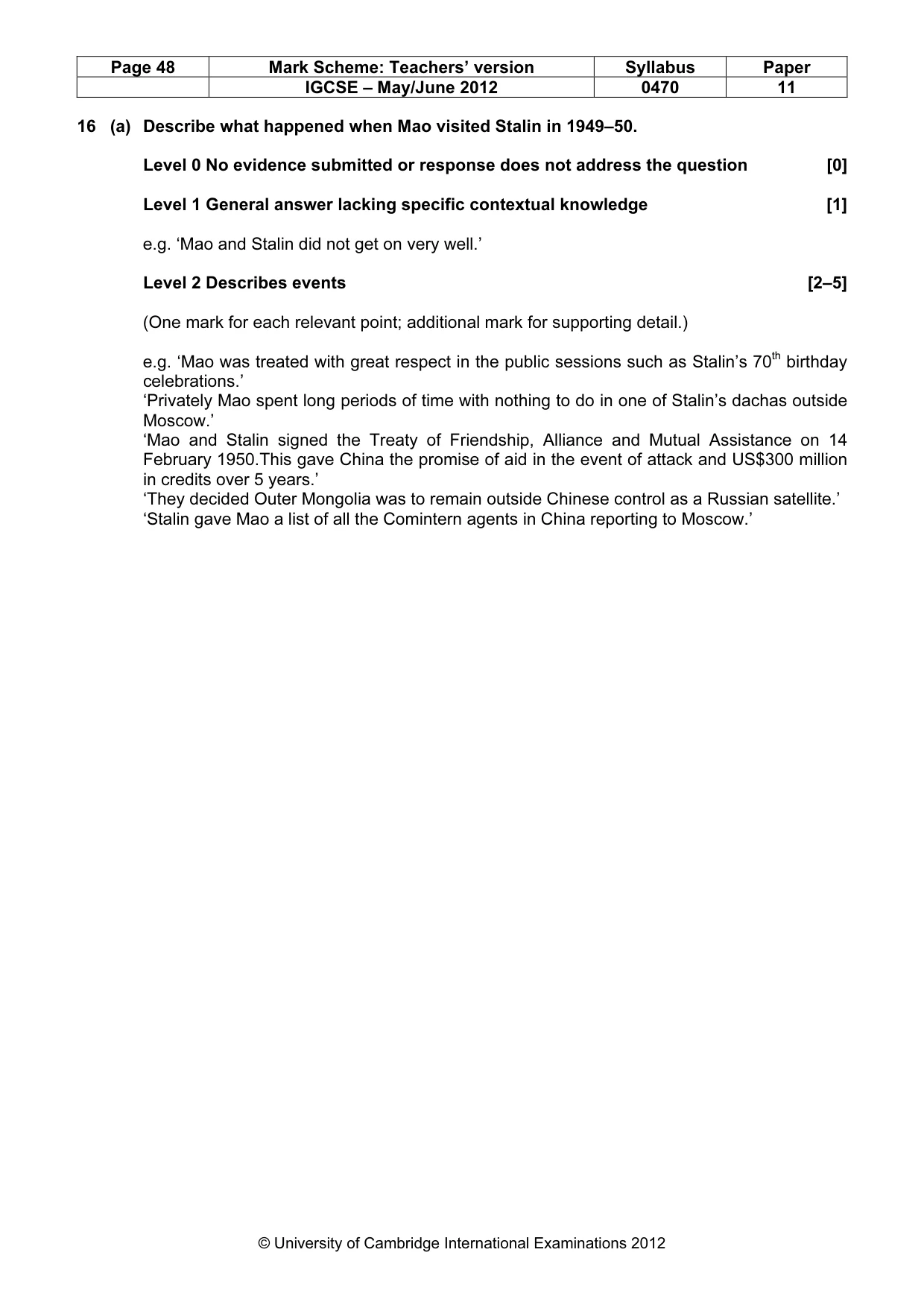 Mark scheme, page 48 of 77