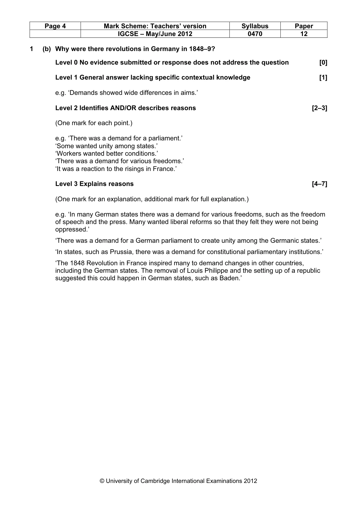 Mark scheme, page 4 of 77