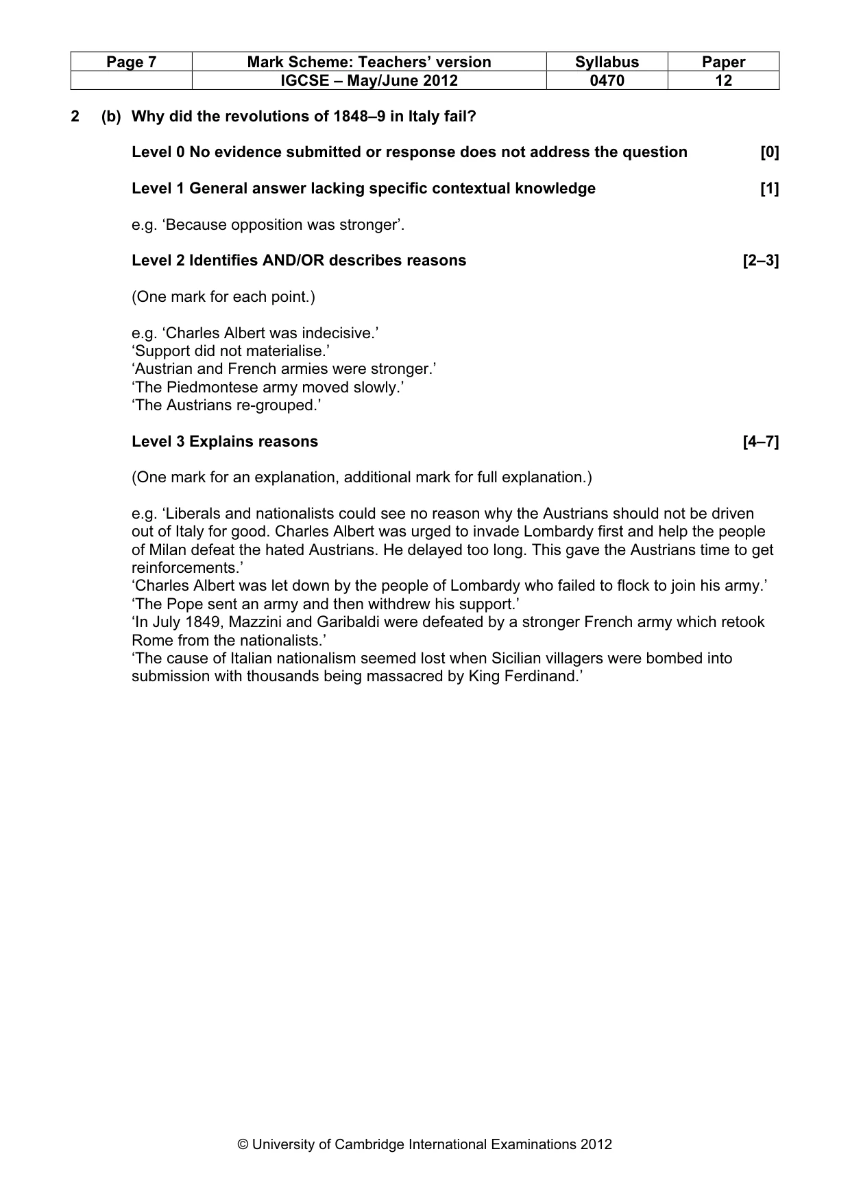Mark scheme, page 7 of 77