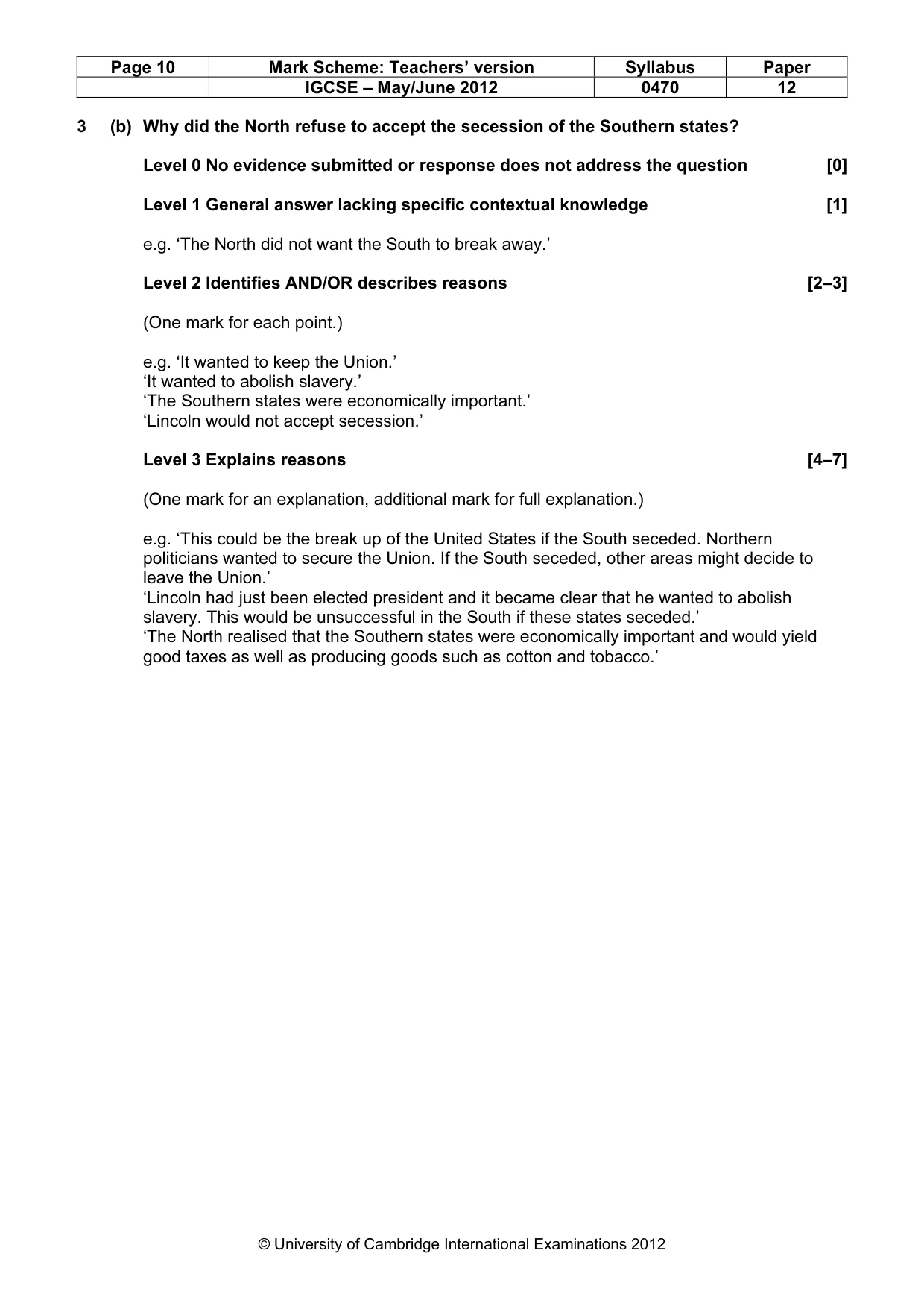 Mark scheme, page 10 of 77