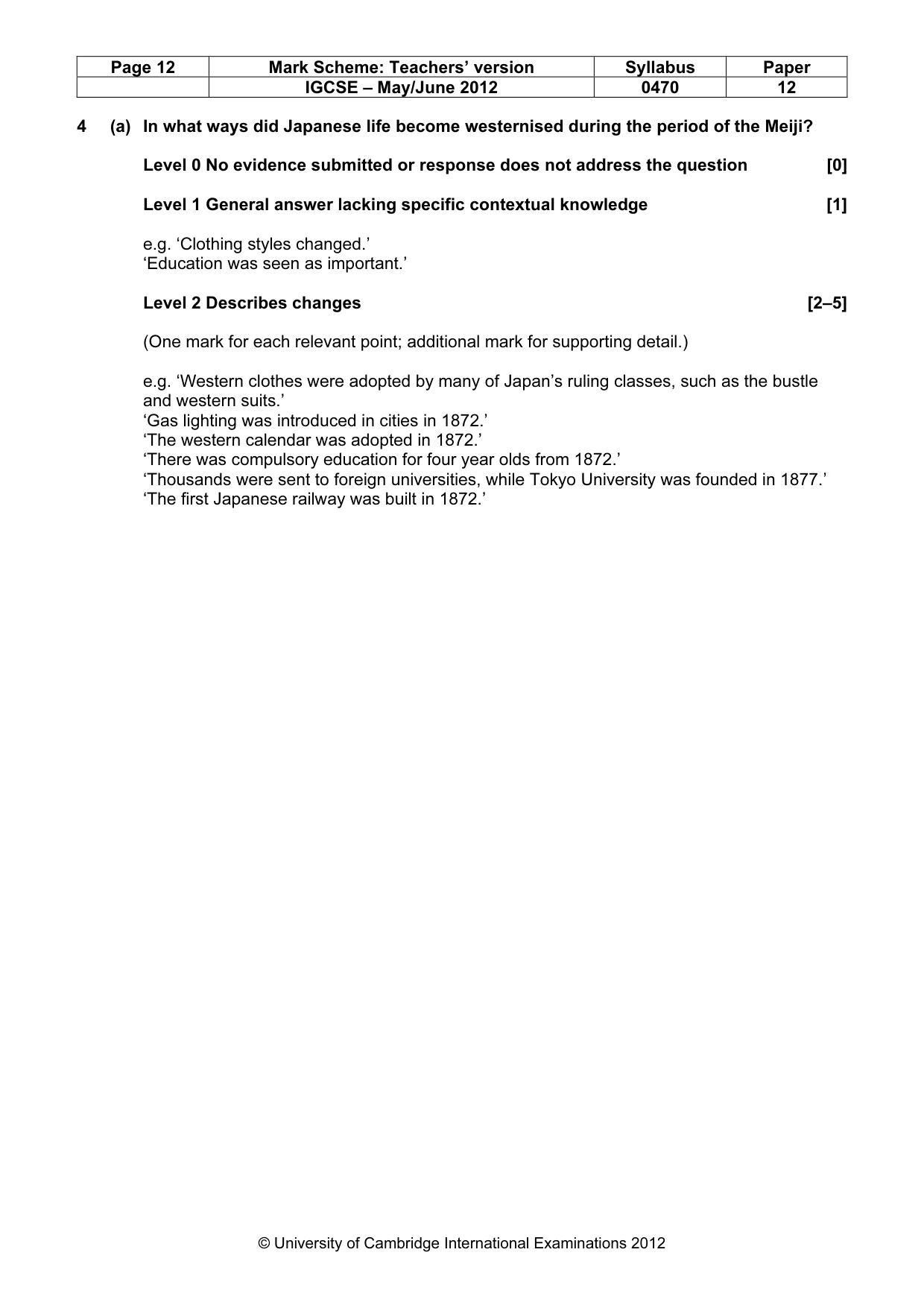 Mark scheme, page 12 of 77