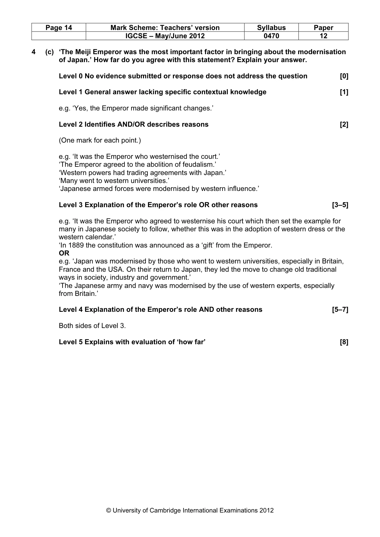 Mark scheme, page 14 of 77