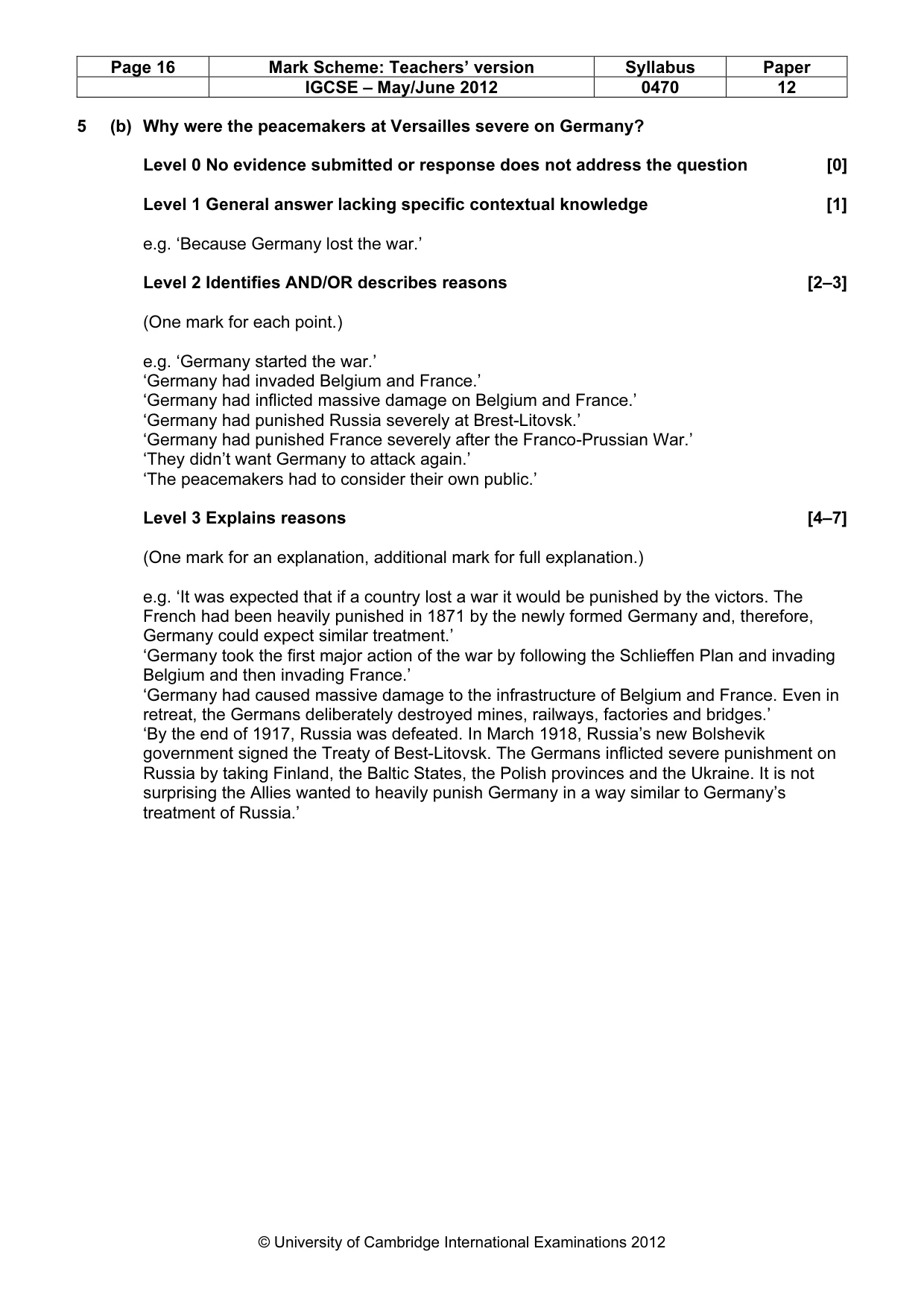 Mark scheme, page 16 of 77