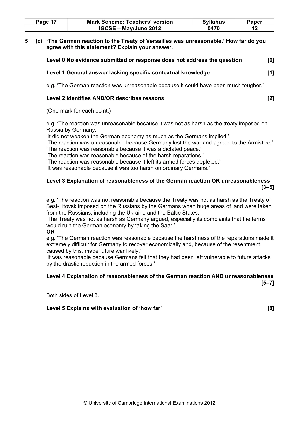 Mark scheme, page 17 of 77