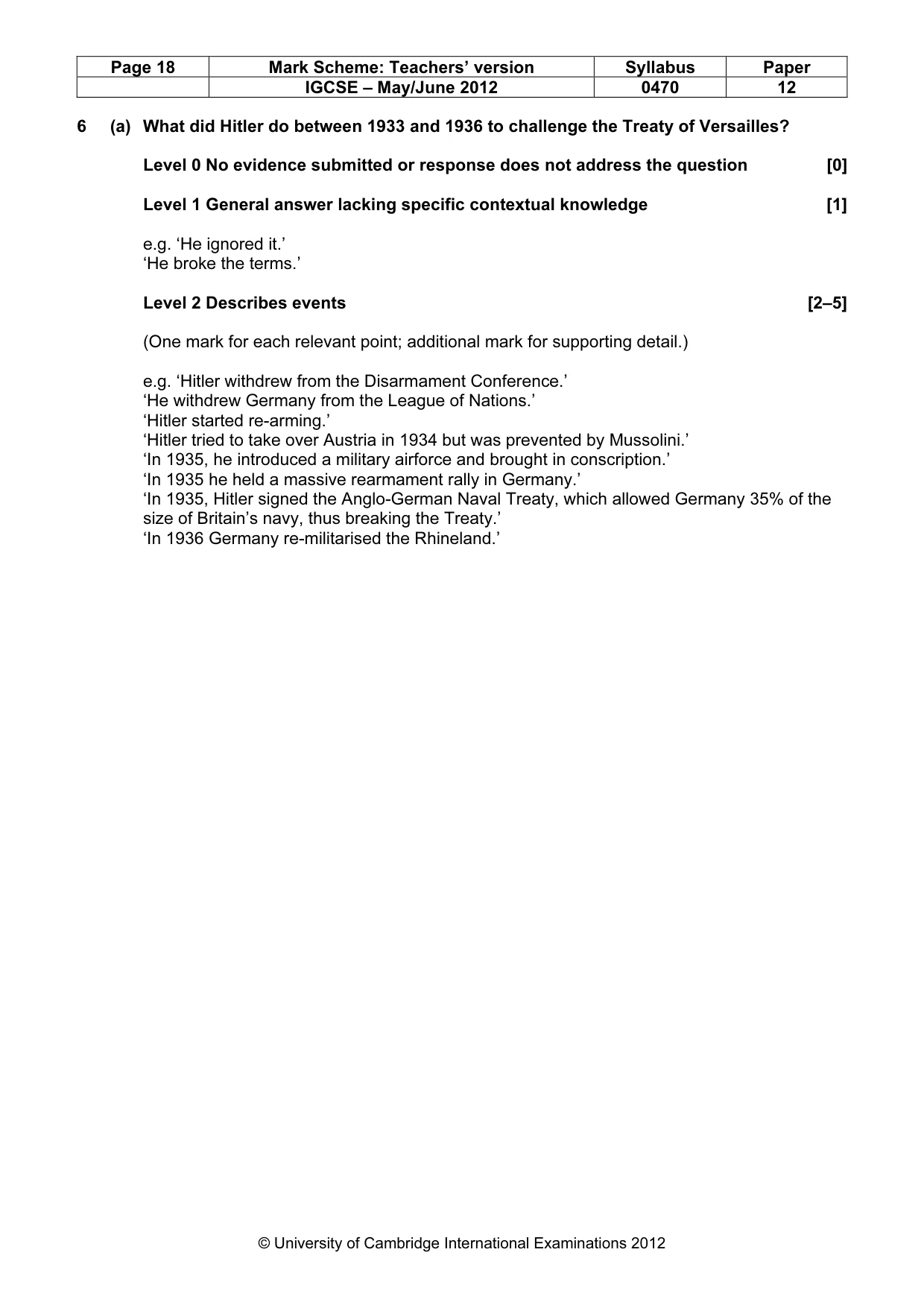Mark scheme, page 18 of 77