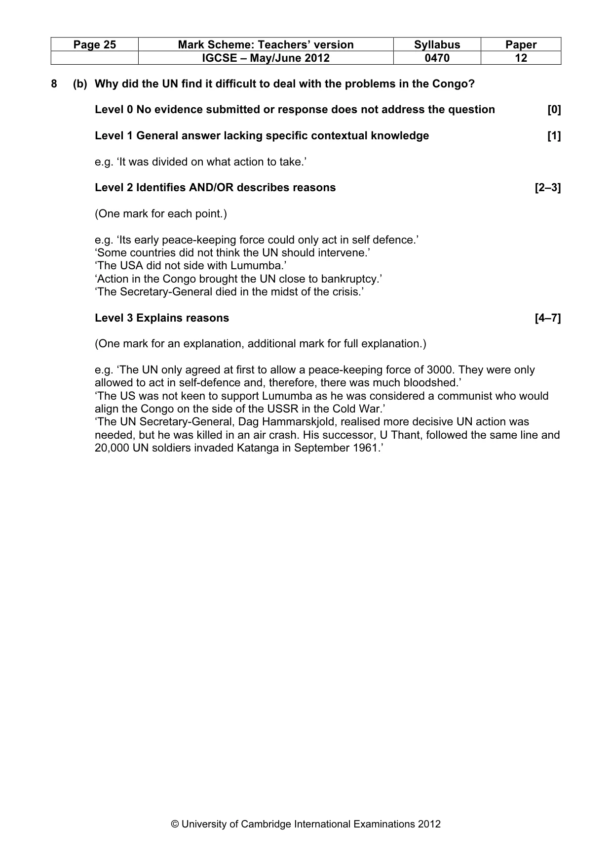 Mark scheme, page 25 of 77