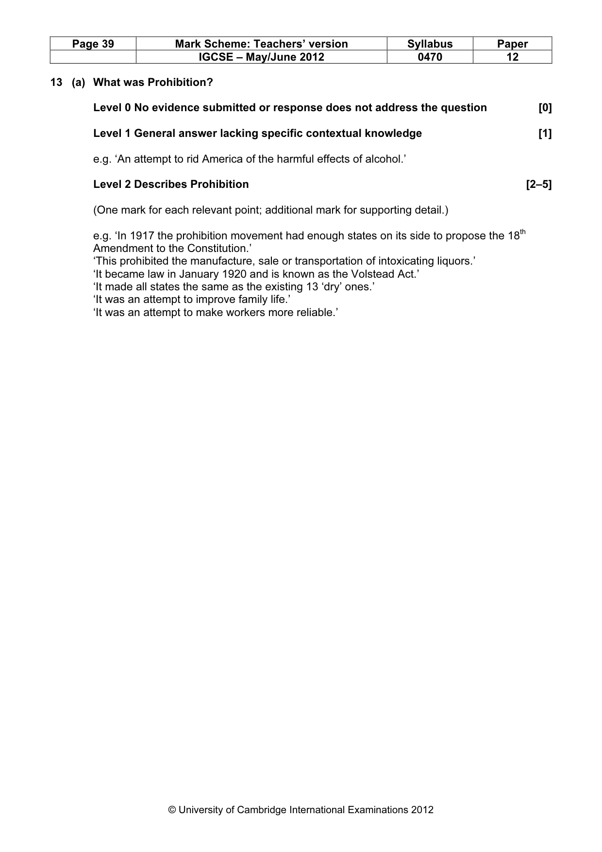 Mark scheme, page 39 of 77