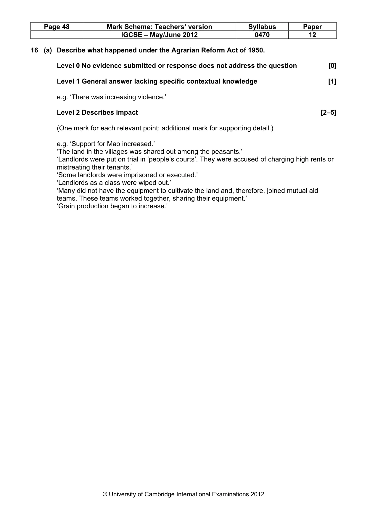 Mark scheme, page 48 of 77