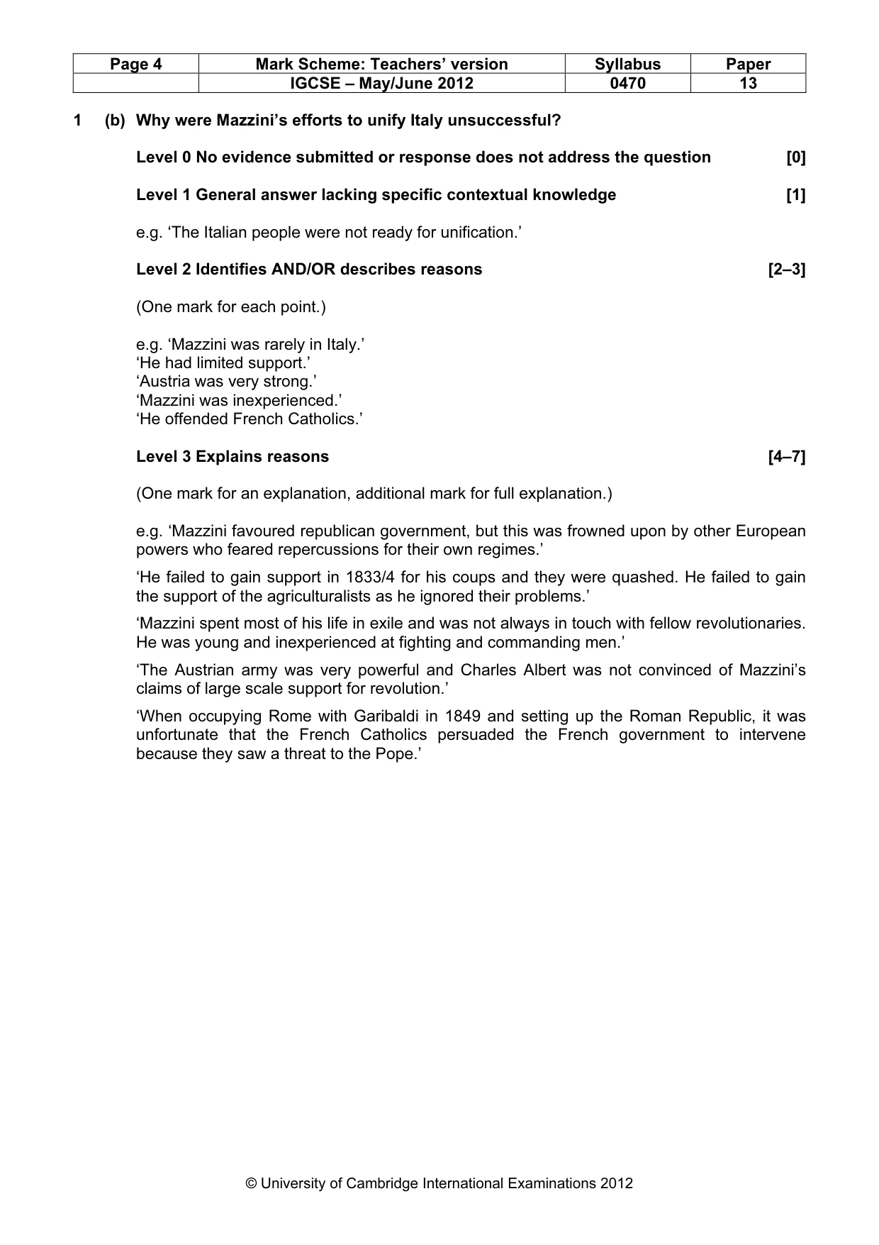 Mark scheme, page 4 of 77