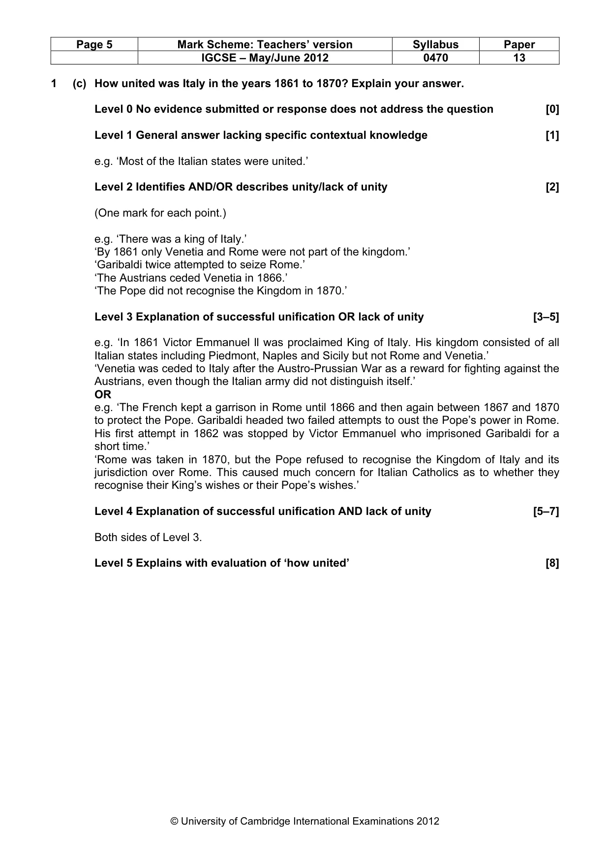 Mark scheme, page 5 of 77