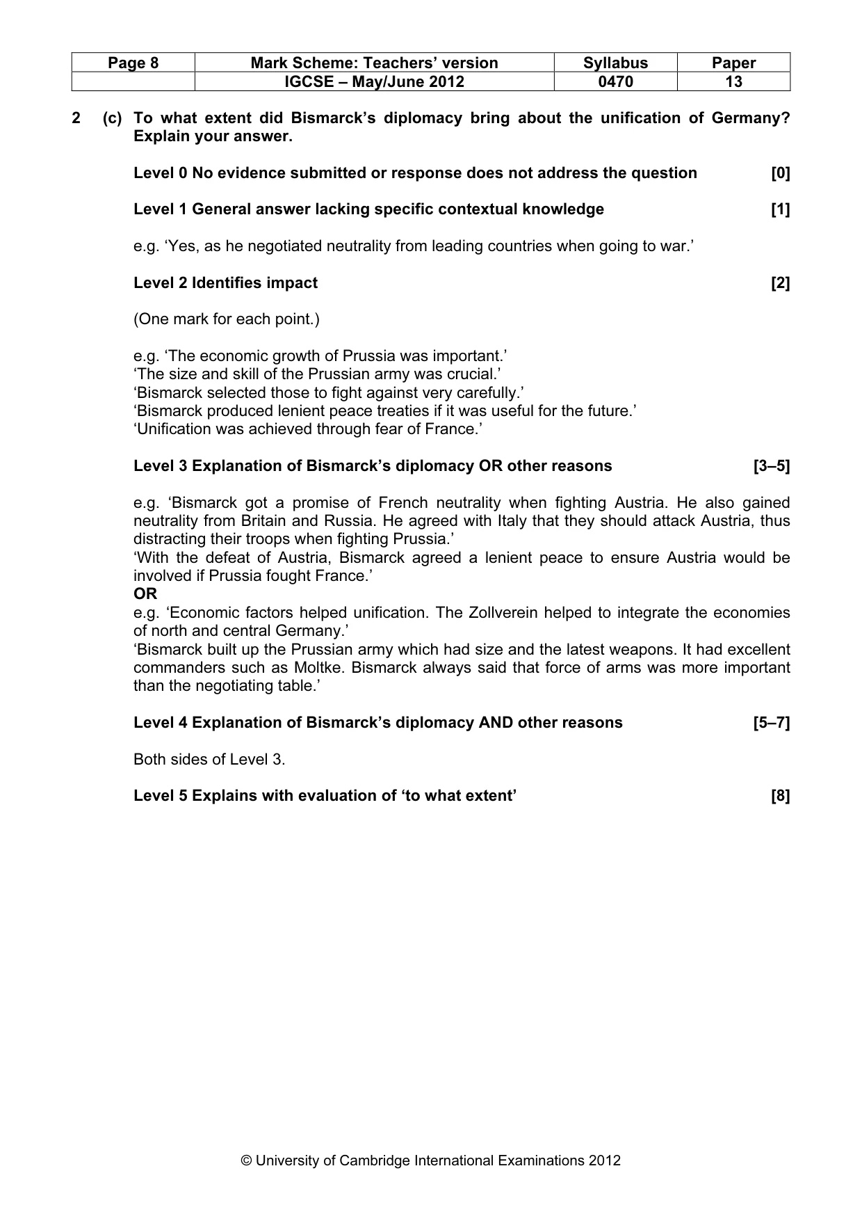Mark scheme, page 8 of 77