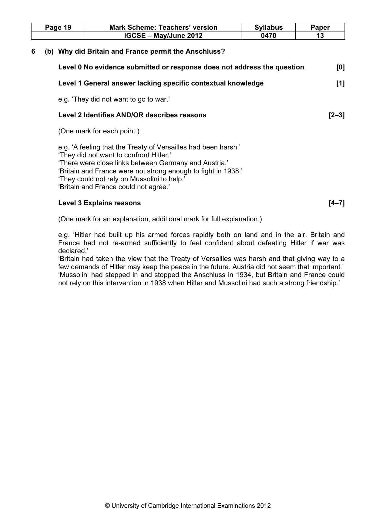 Mark scheme, page 19 of 77