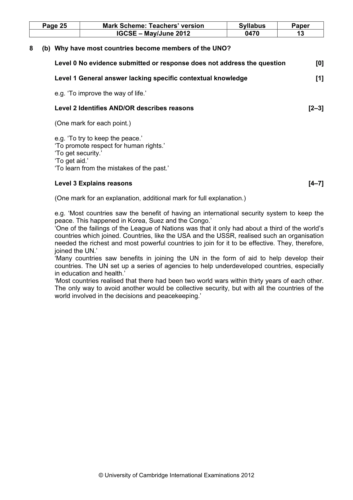 Mark scheme, page 25 of 77