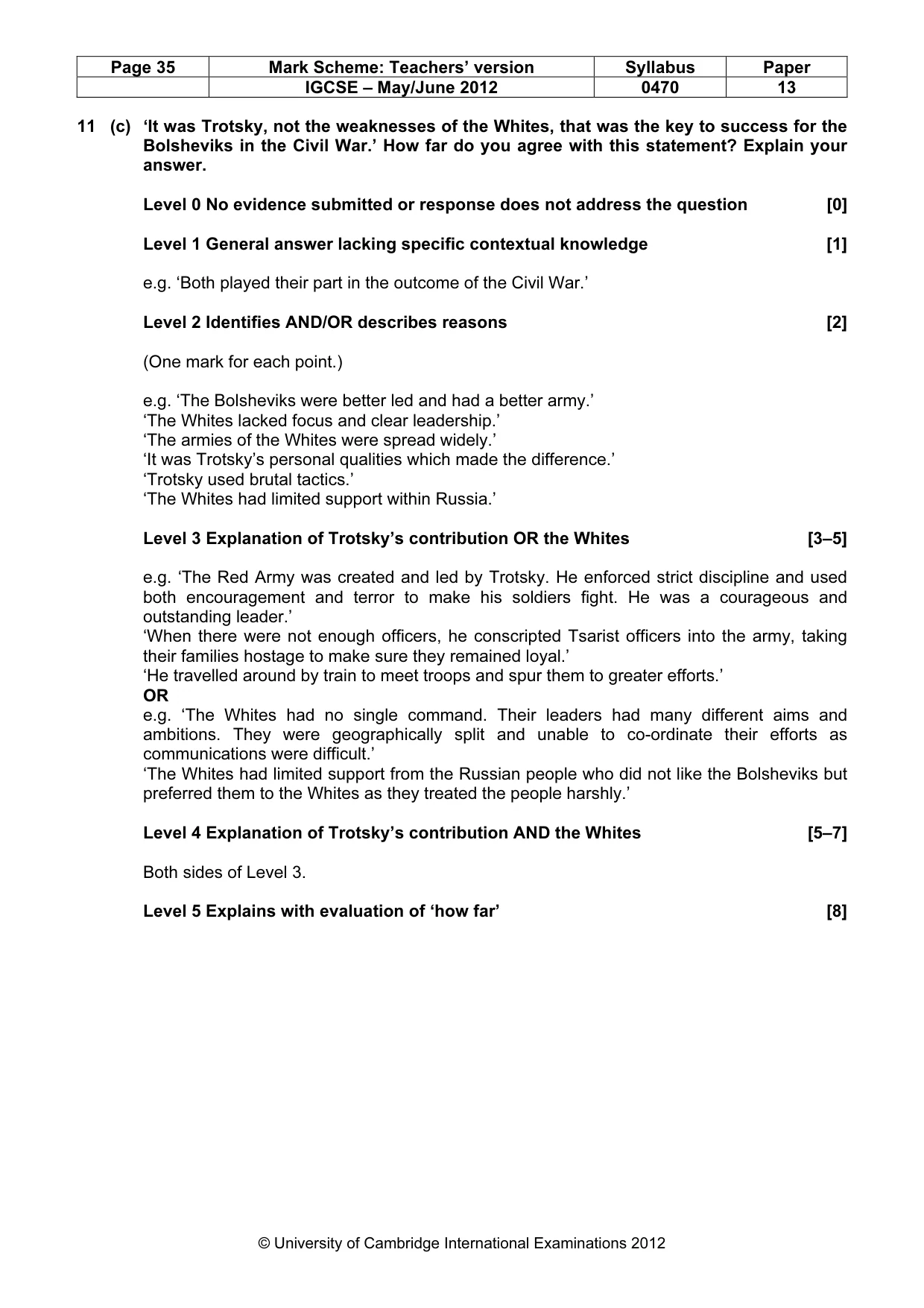 Mark scheme, page 35 of 77