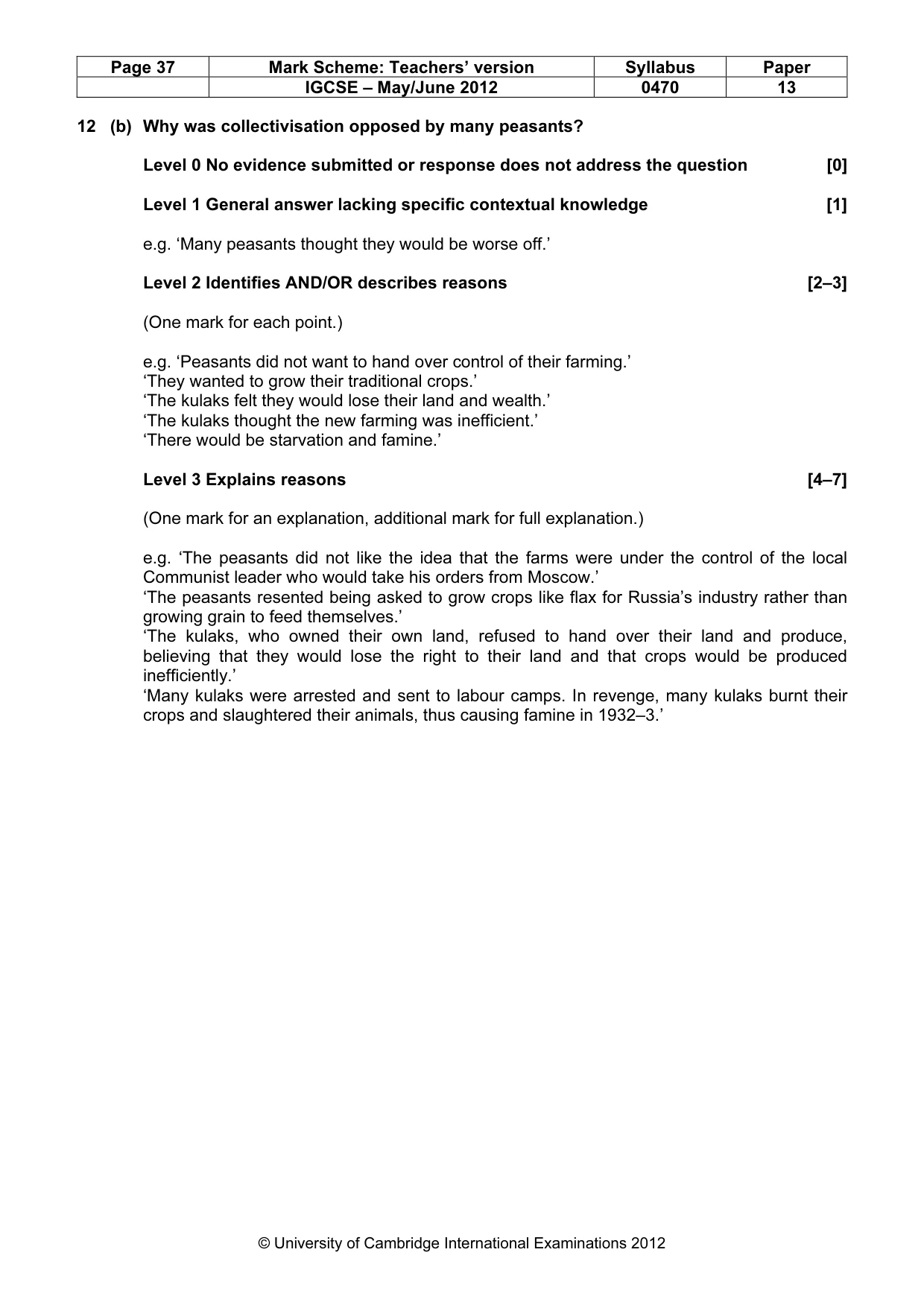 Mark scheme, page 37 of 77