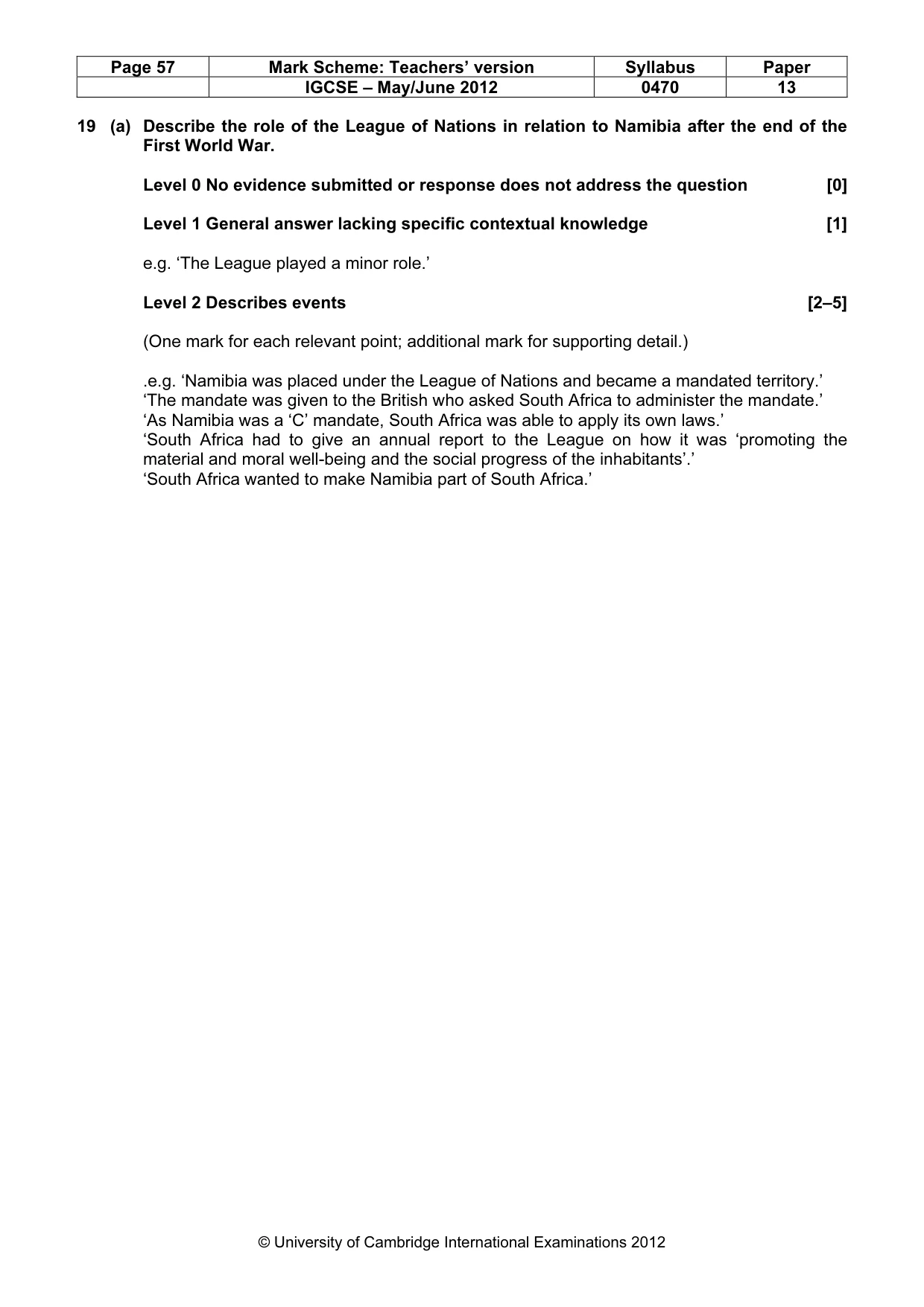 Mark scheme, page 57 of 77