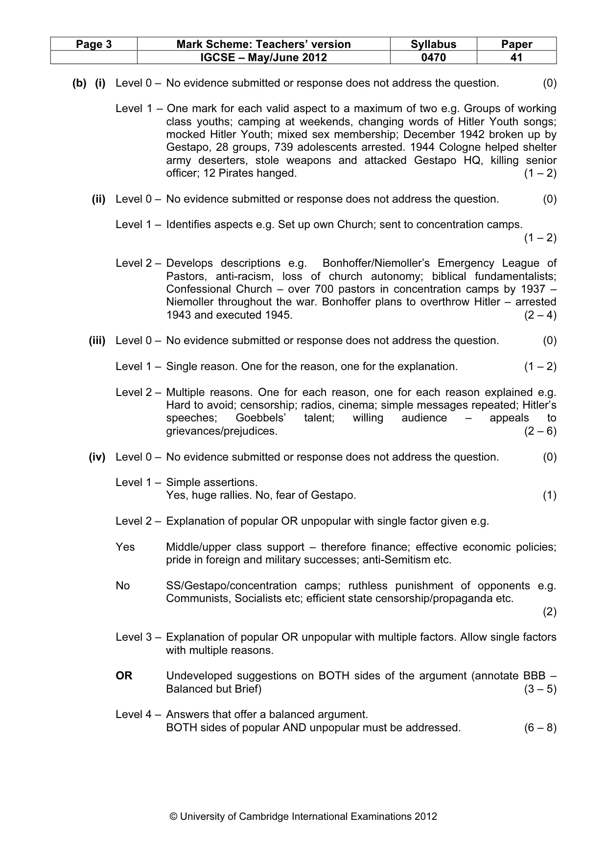 Mark scheme, page 3 of 17