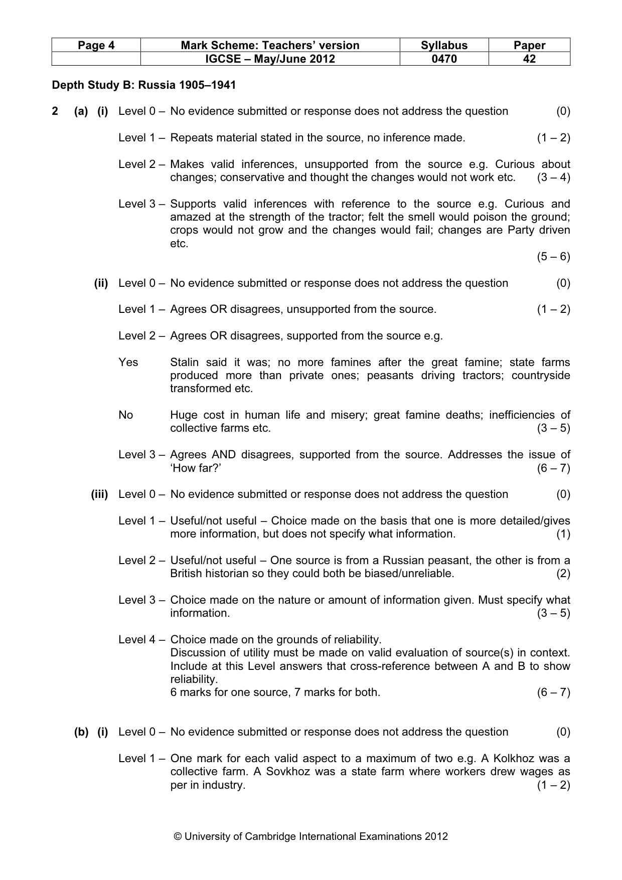 Mark scheme, page 4 of 17