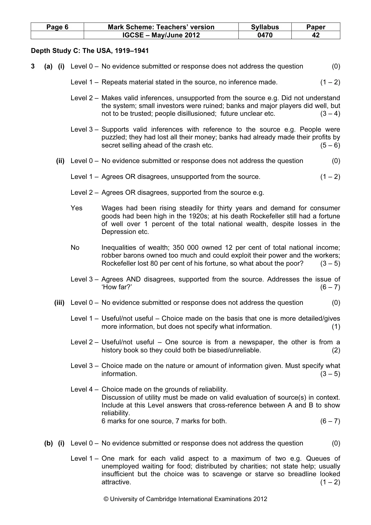 Mark scheme, page 6 of 17
