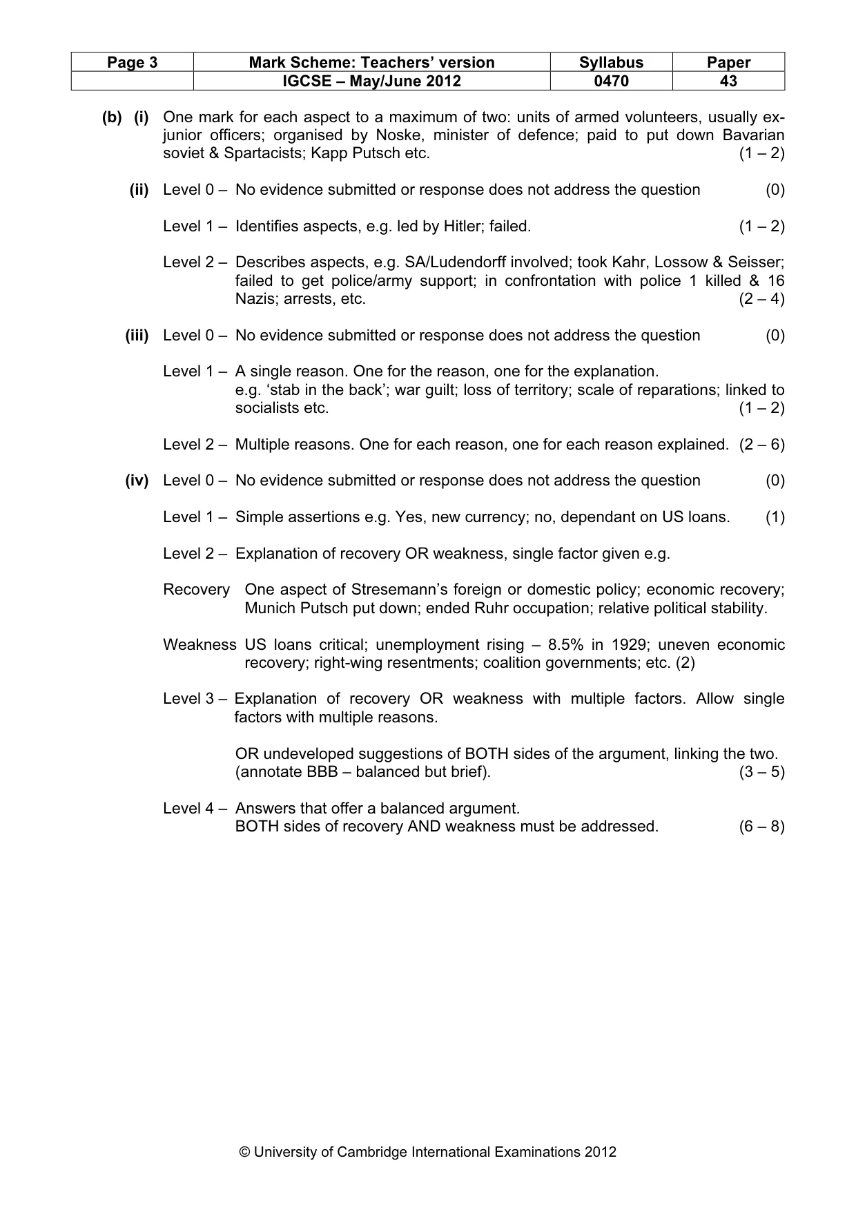 Mark scheme, page 3 of 17