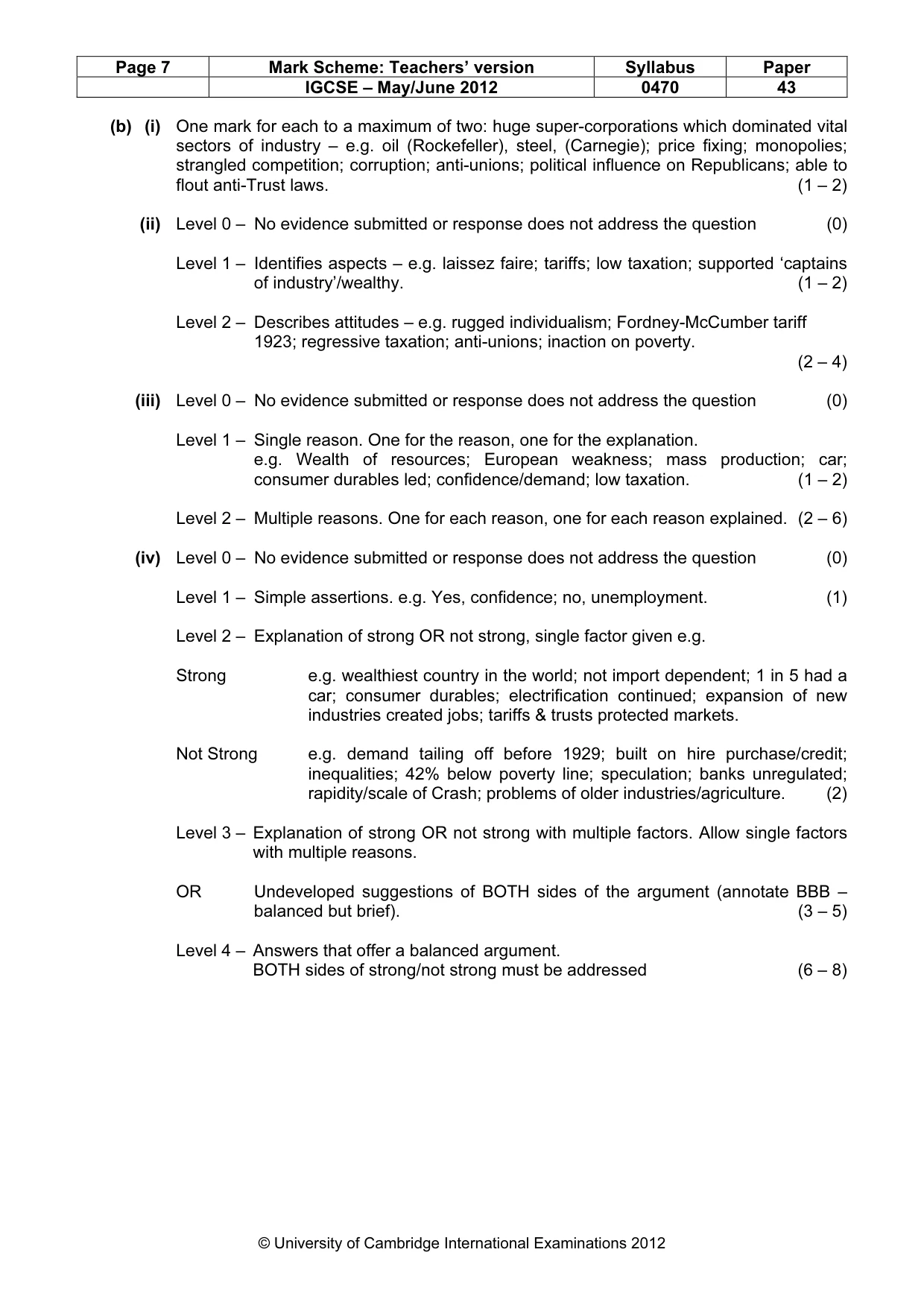 Mark scheme, page 7 of 17