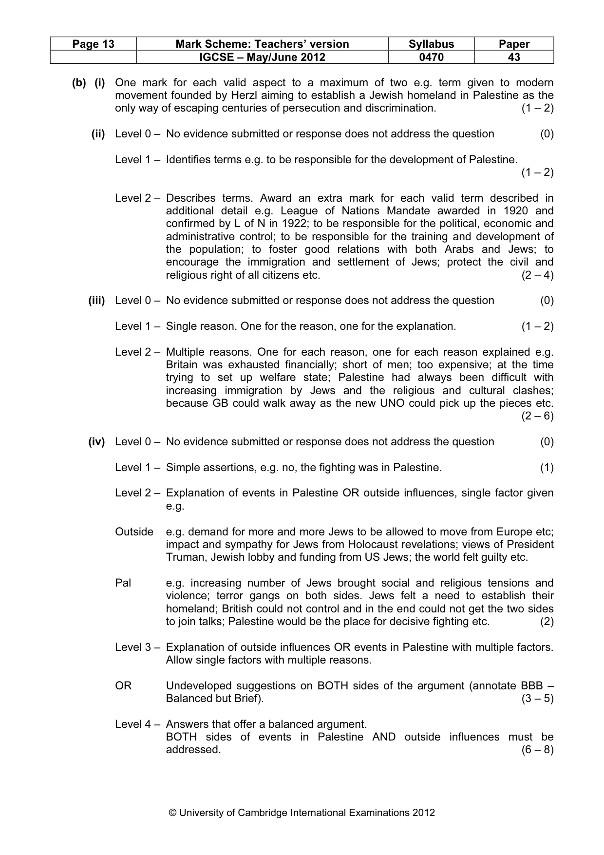 Mark scheme, page 13 of 17