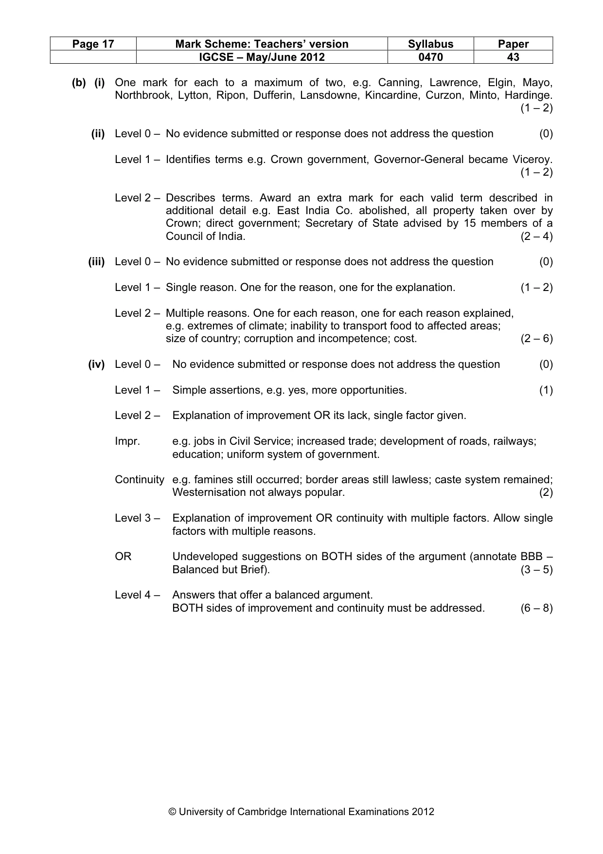 Mark scheme, page 17 of 17