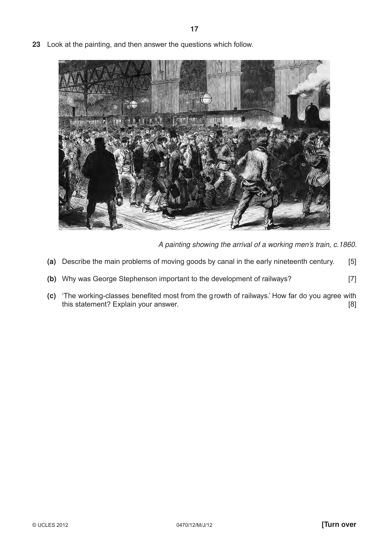 Cambridge IGCSE History 0470 2012 May/June Paper 1 · Variant 2 question paper, page 17 of 20