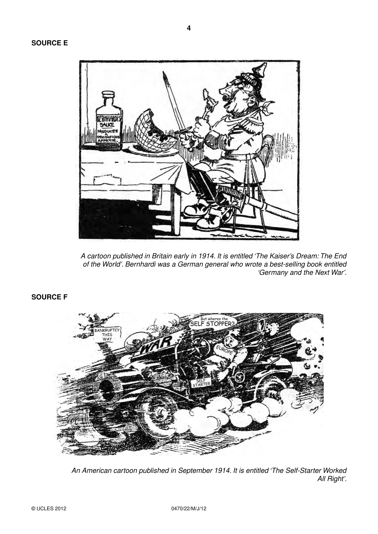 Cambridge IGCSE History 0470 2012 May/June Paper 2 · Variant 2 question paper, page 4 of 12